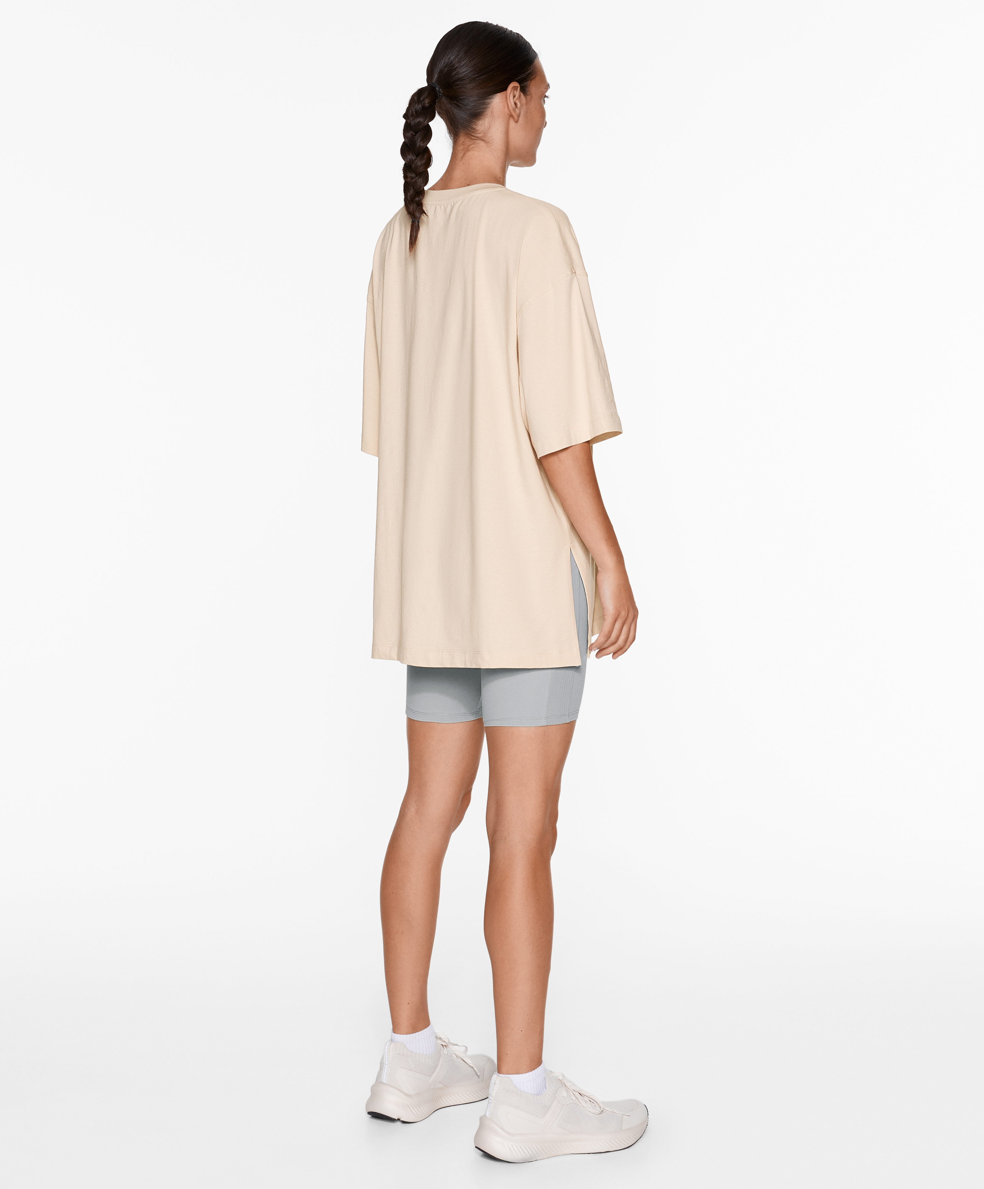 OYSHO Short sleeve cotton blend T-shirt