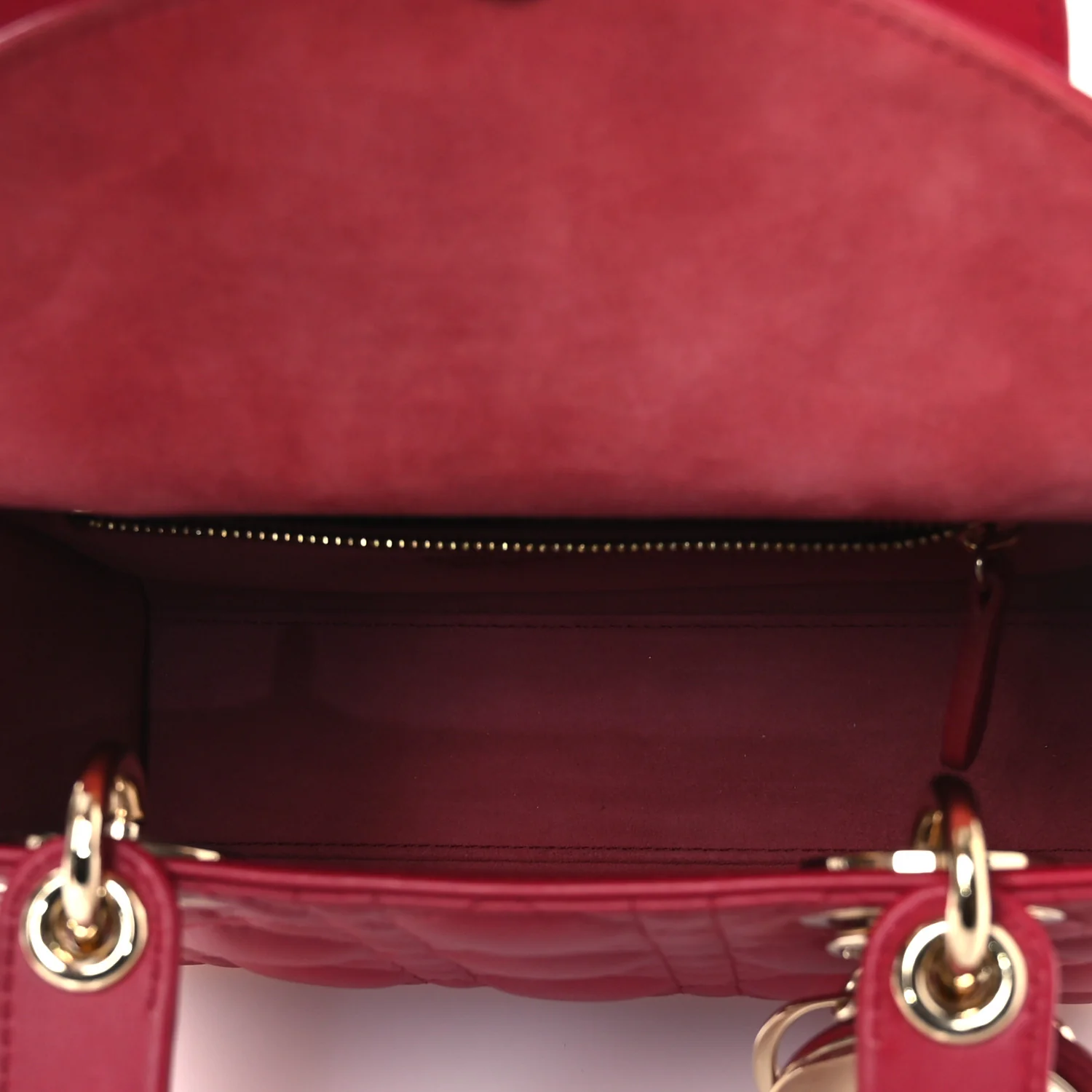 Lambskin Cannage Small My ABCDior Lady Dior Red - Top Club