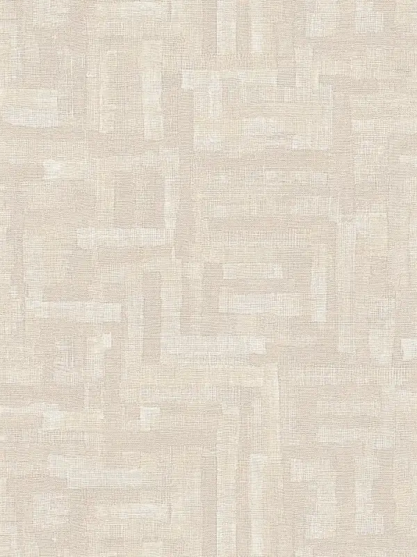 Vliesbehang met geometrisch houtmotief en effen structuur Helder, modern vliesbehang met geometrisch houtmotief en effen structuur – beige, crème, grijs #1