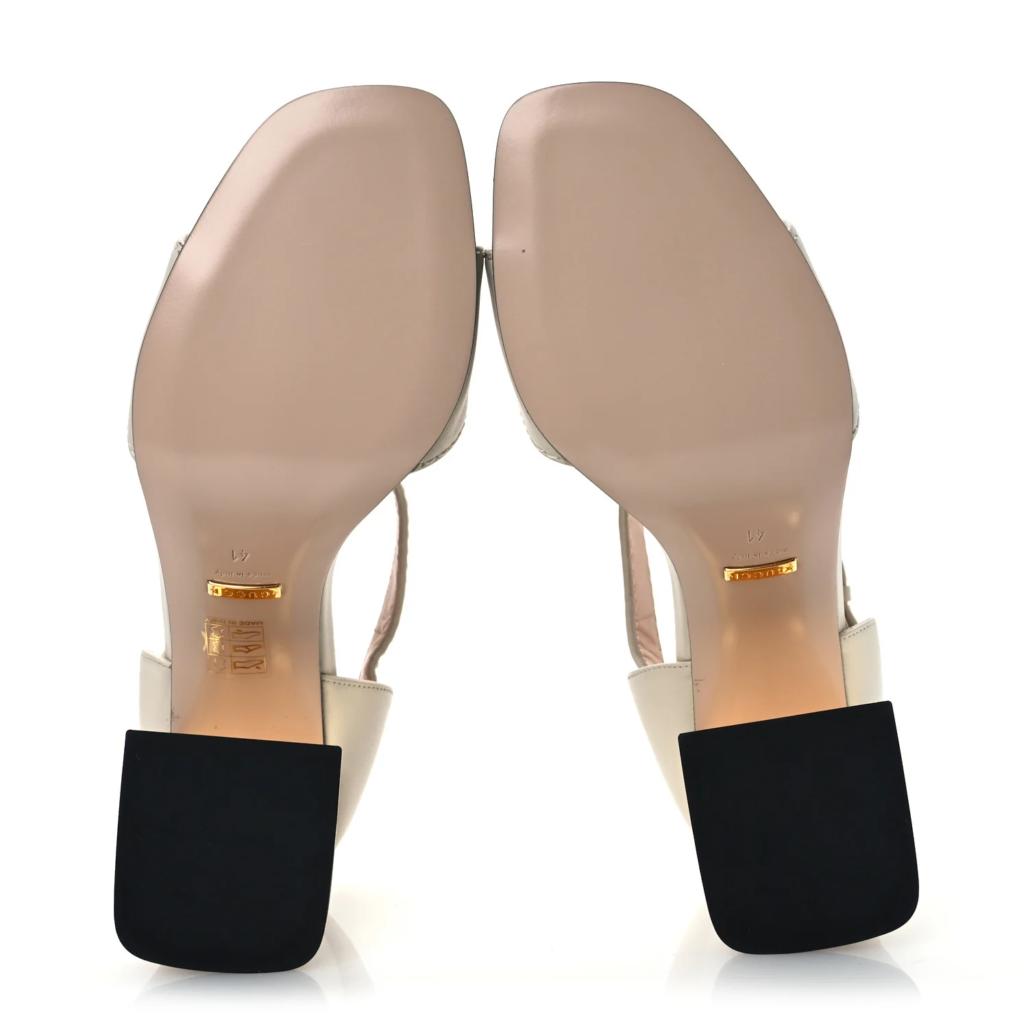 Nappa Horsebit Cross Strap 95mm Sandals 41 Mystic White - Top Club