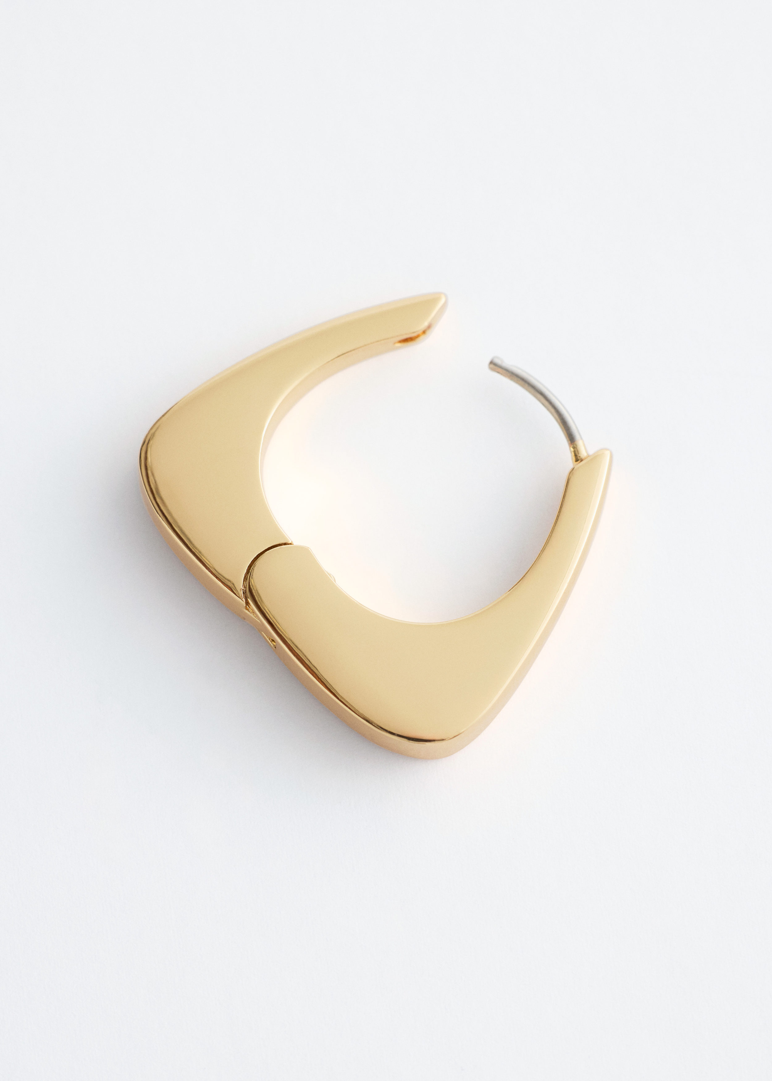 & Other Stories CHUNKY TRIANGLE HOOP EARRINGS