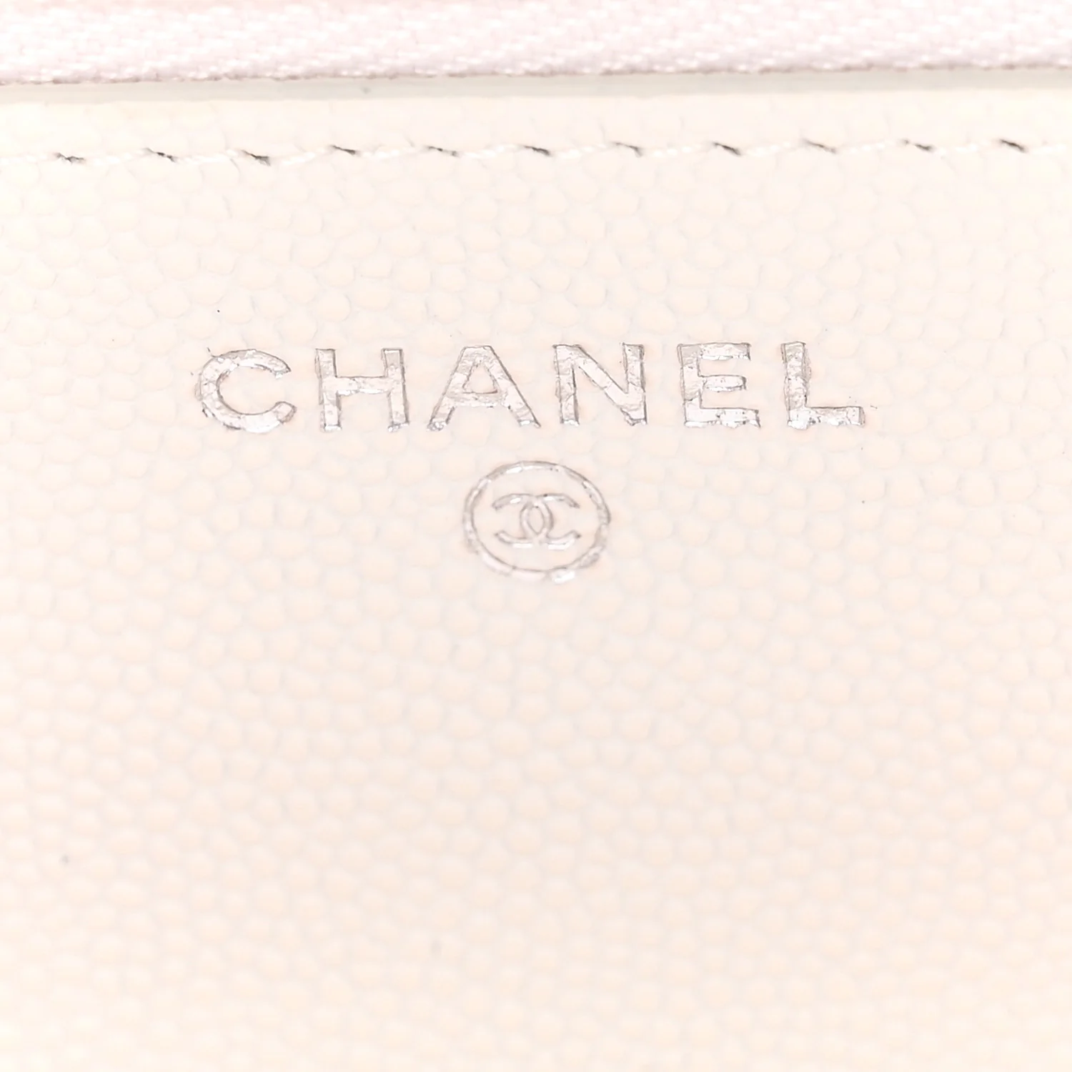 Caviar Quilted Chanel 19 Wallet On Chain WOC White Pink - Top Club