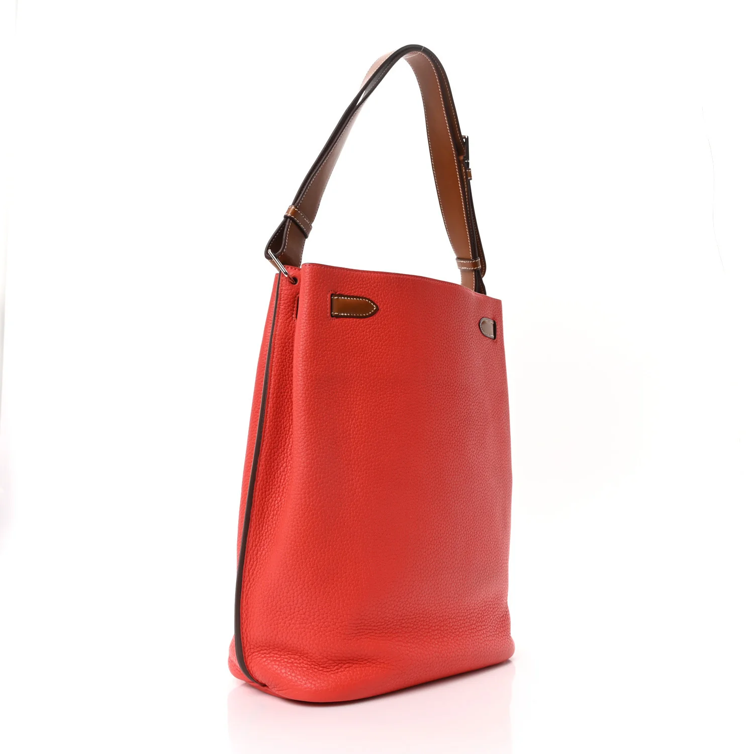 Taurillon Clemence Barenia So Kelly 26 Rouge Pivoine Fauve - Top Club