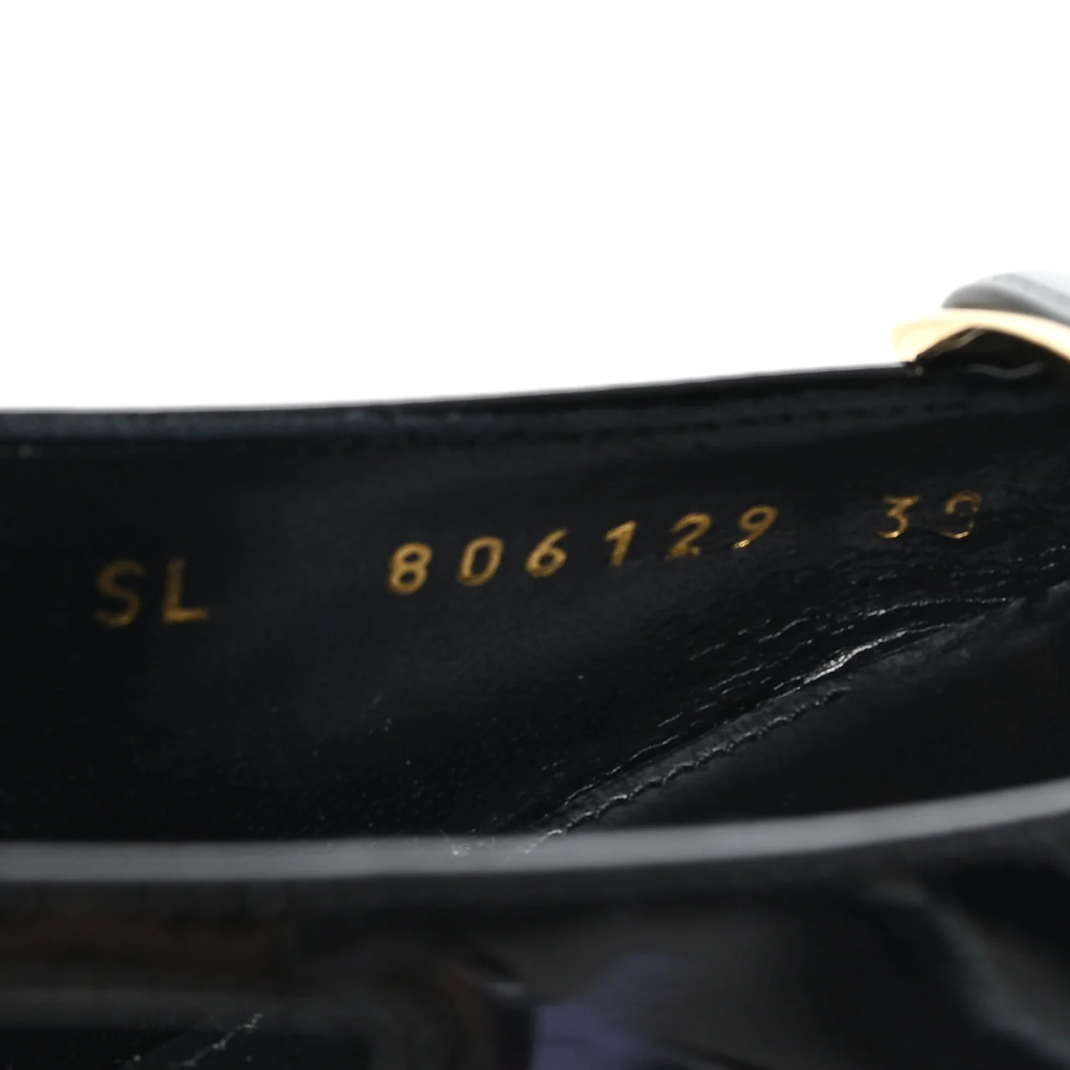 Patent Calfskin Jacqueline 75 Slingback Pumps 38 Black - Top Club