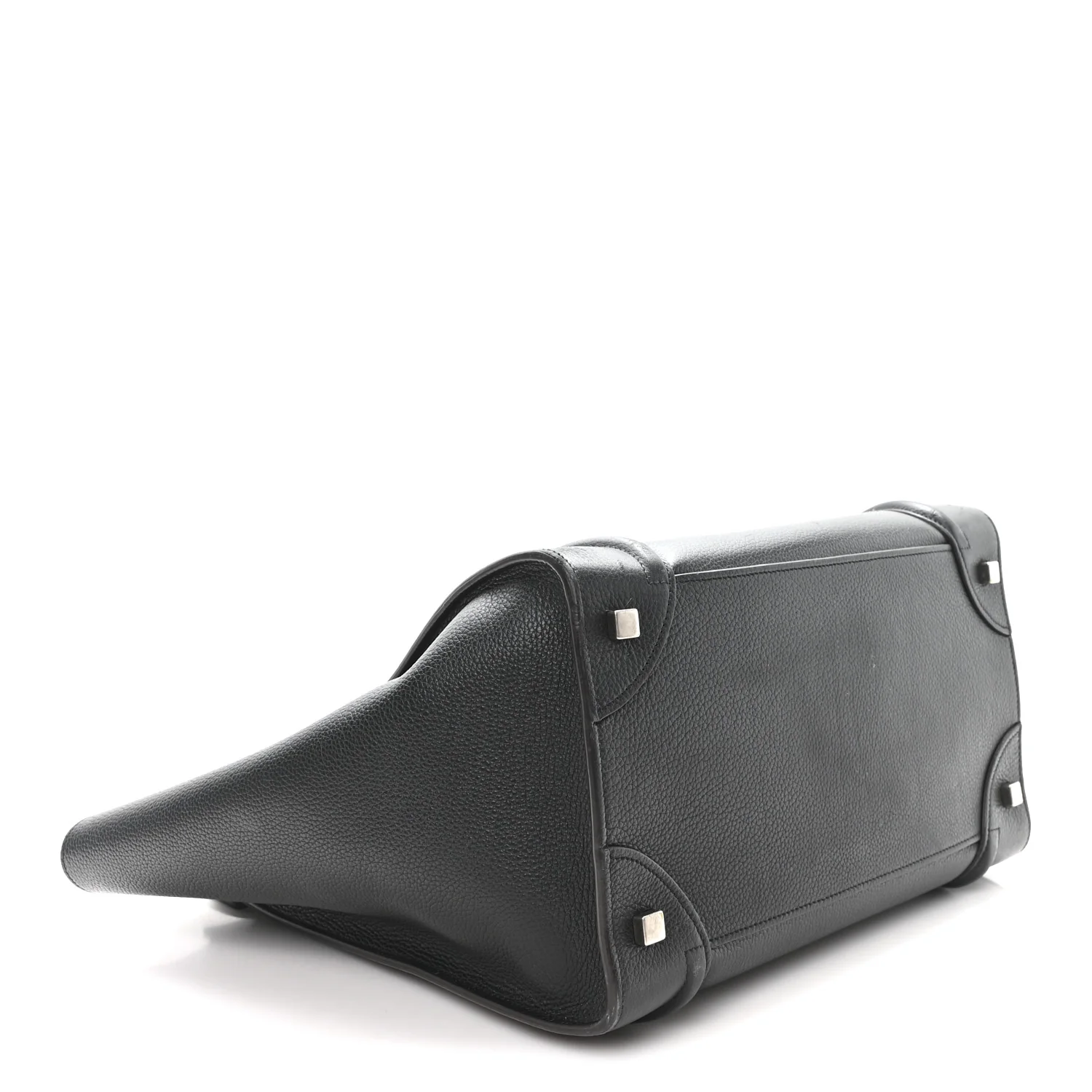 Drummed Calfskin Mini Luggage Black - Top Club