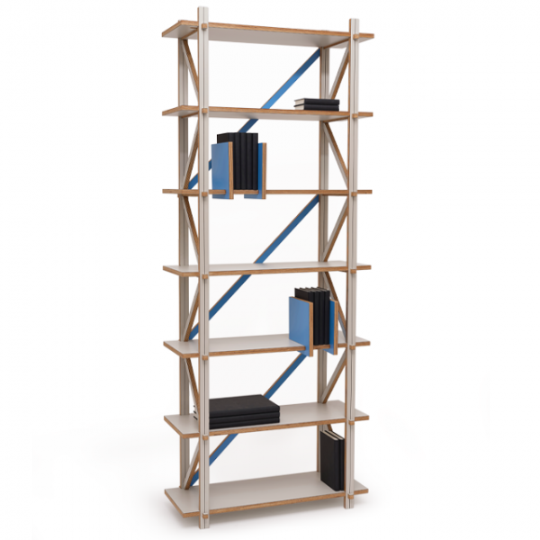 Wandkast KiloMeter hoog Softgrey