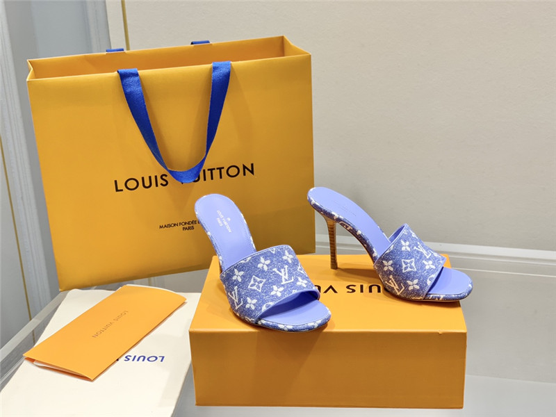 louis vuitton lv monogram high heel slippers - Sneaker Replica Workshop