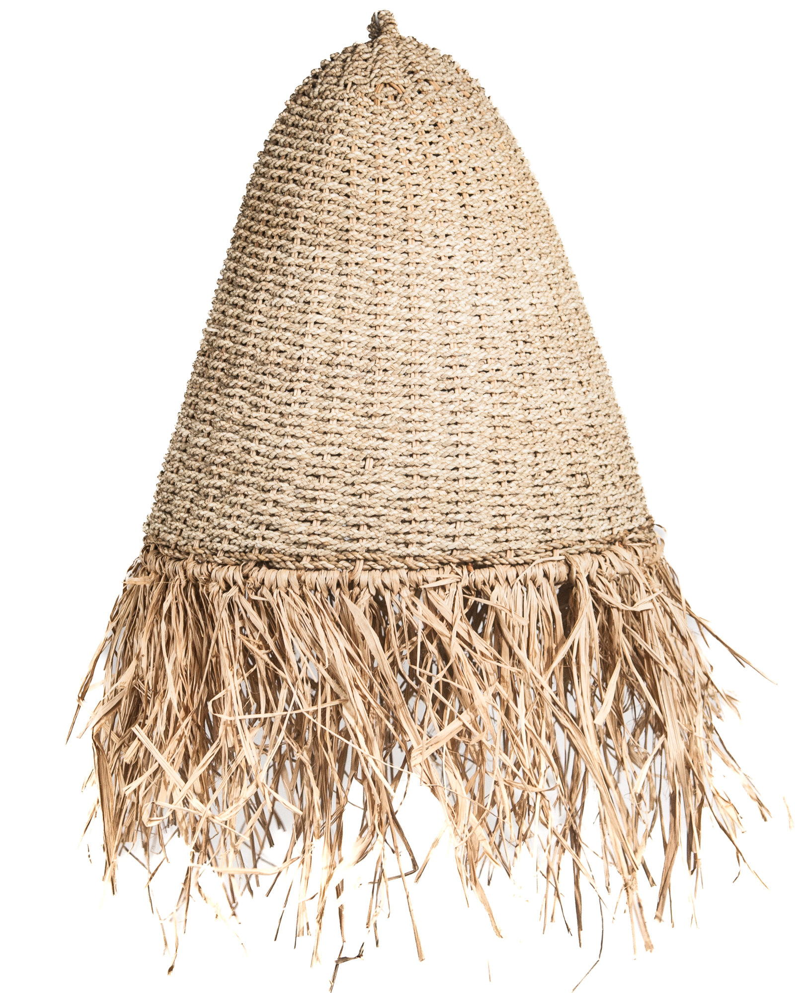 Seagrass hanglamp Tabanan met raffia naturel