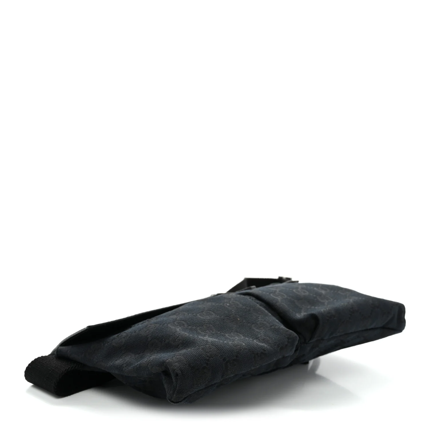 GG Monogram Double Pocket Belt Bag Black - Top Club