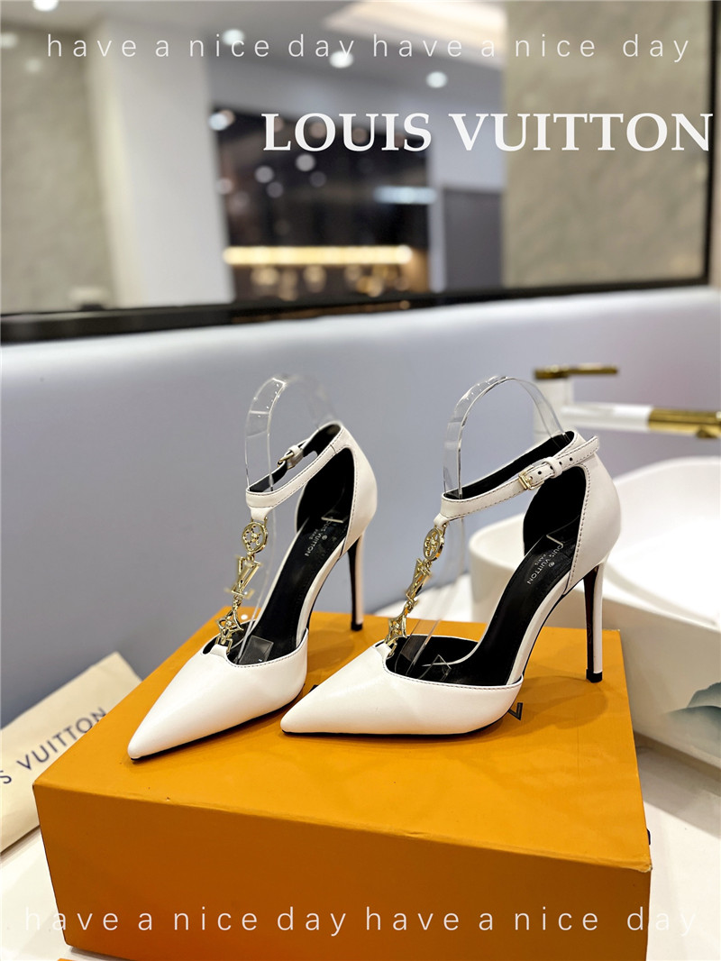 louis vuitton LV fashion bazaar metal chain high heels - Sneaker Replica Workshop