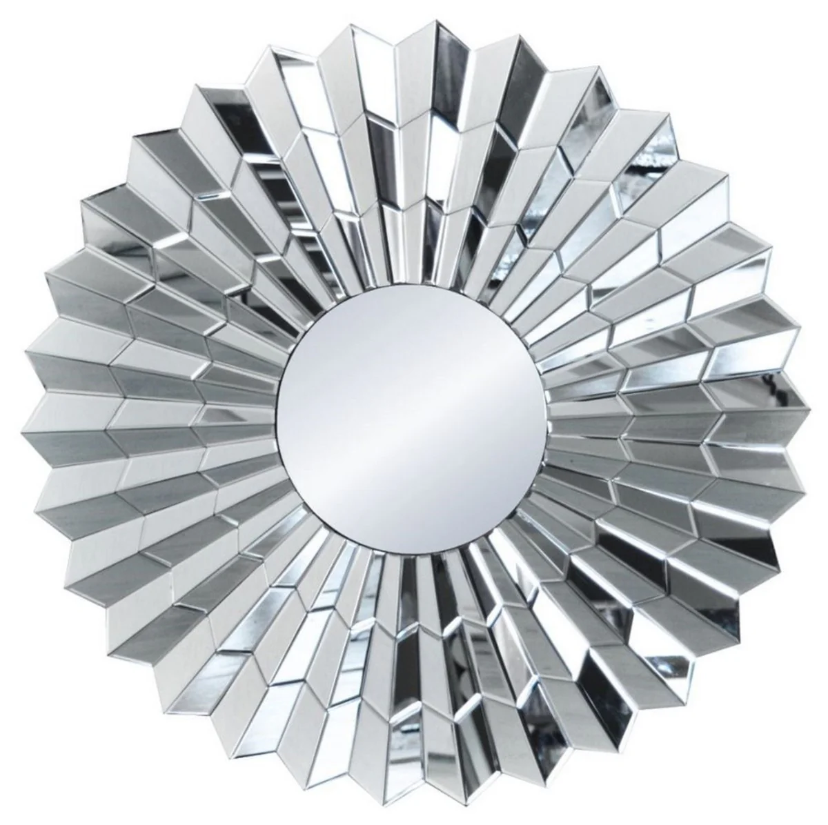 Luxury mirror Ø 90 cm - Round living room wall mirror - Cloakroom mirror - Bedroom mirror - Luxury collection