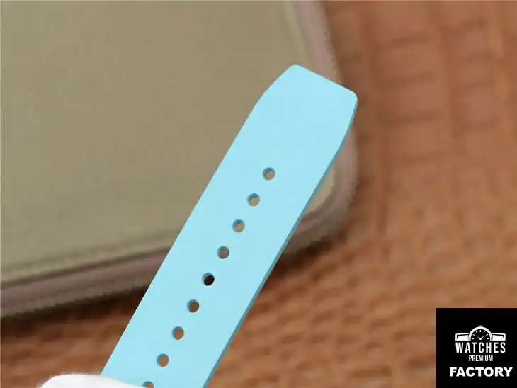 Richard Mille RM11-03 KV Factory Blue Rubber Strap