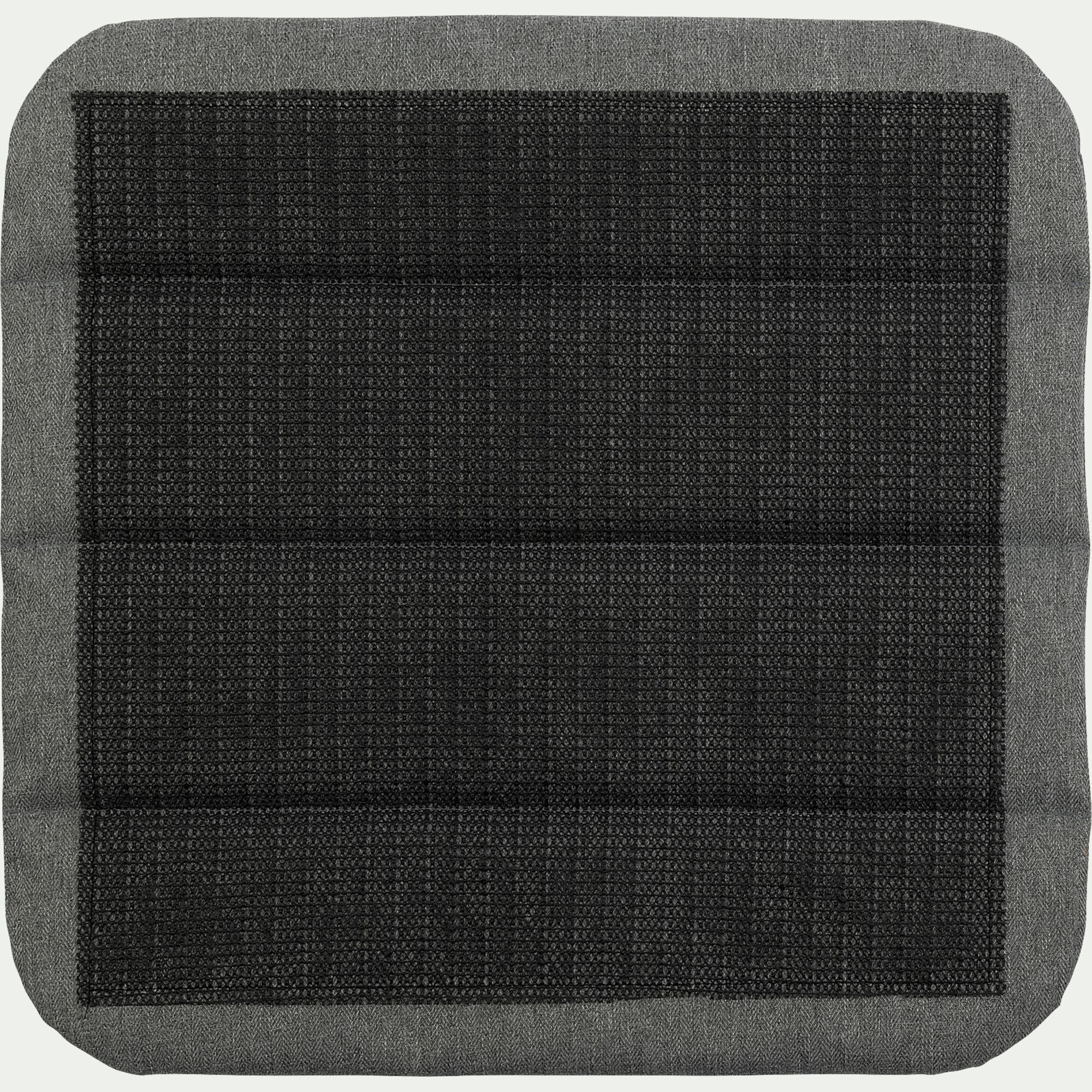 KIKO - Galette de chaise indoor & outdoor en tissu déperlant - gris brorie