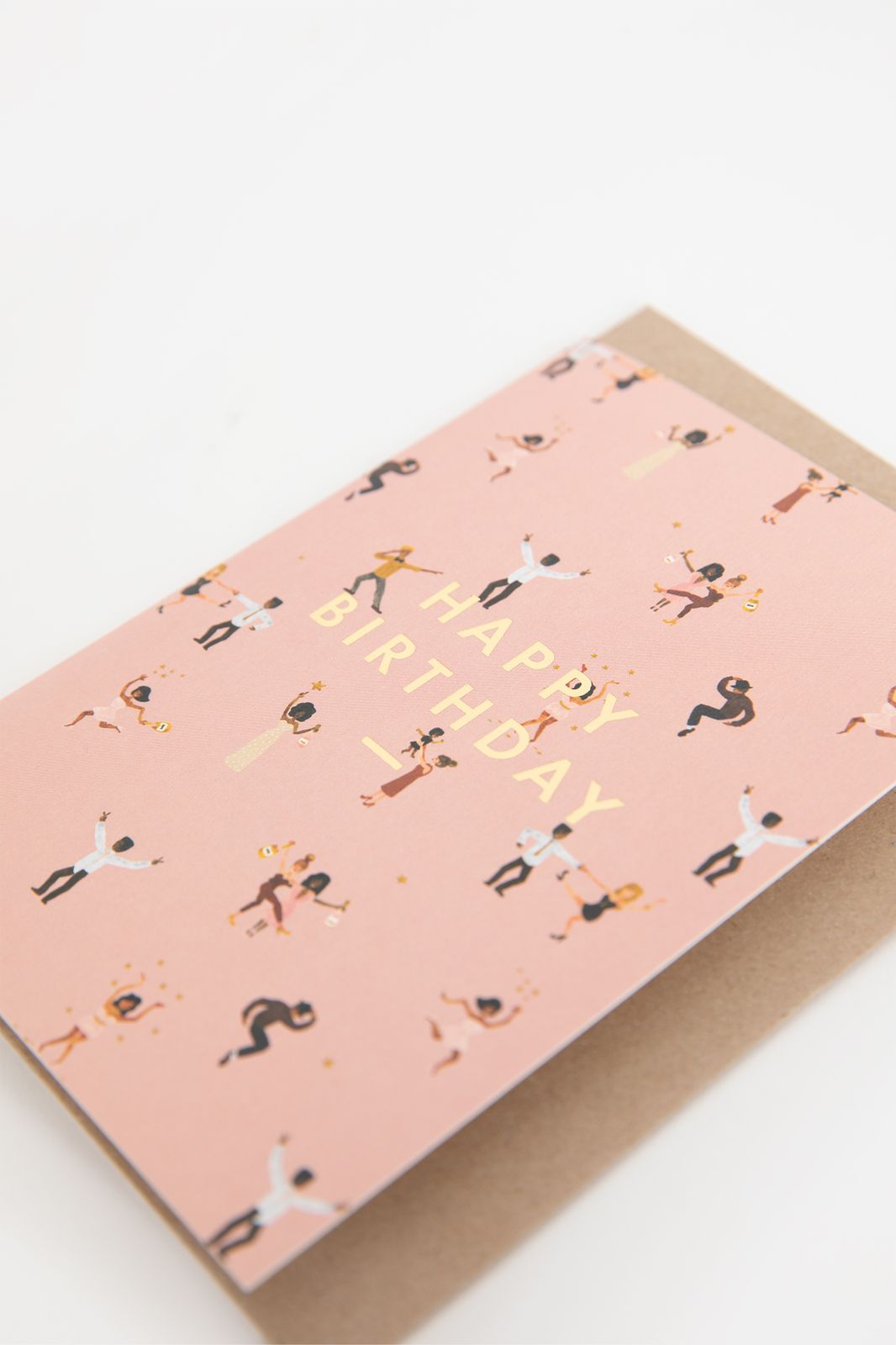Wenskaart happy birthday dansers