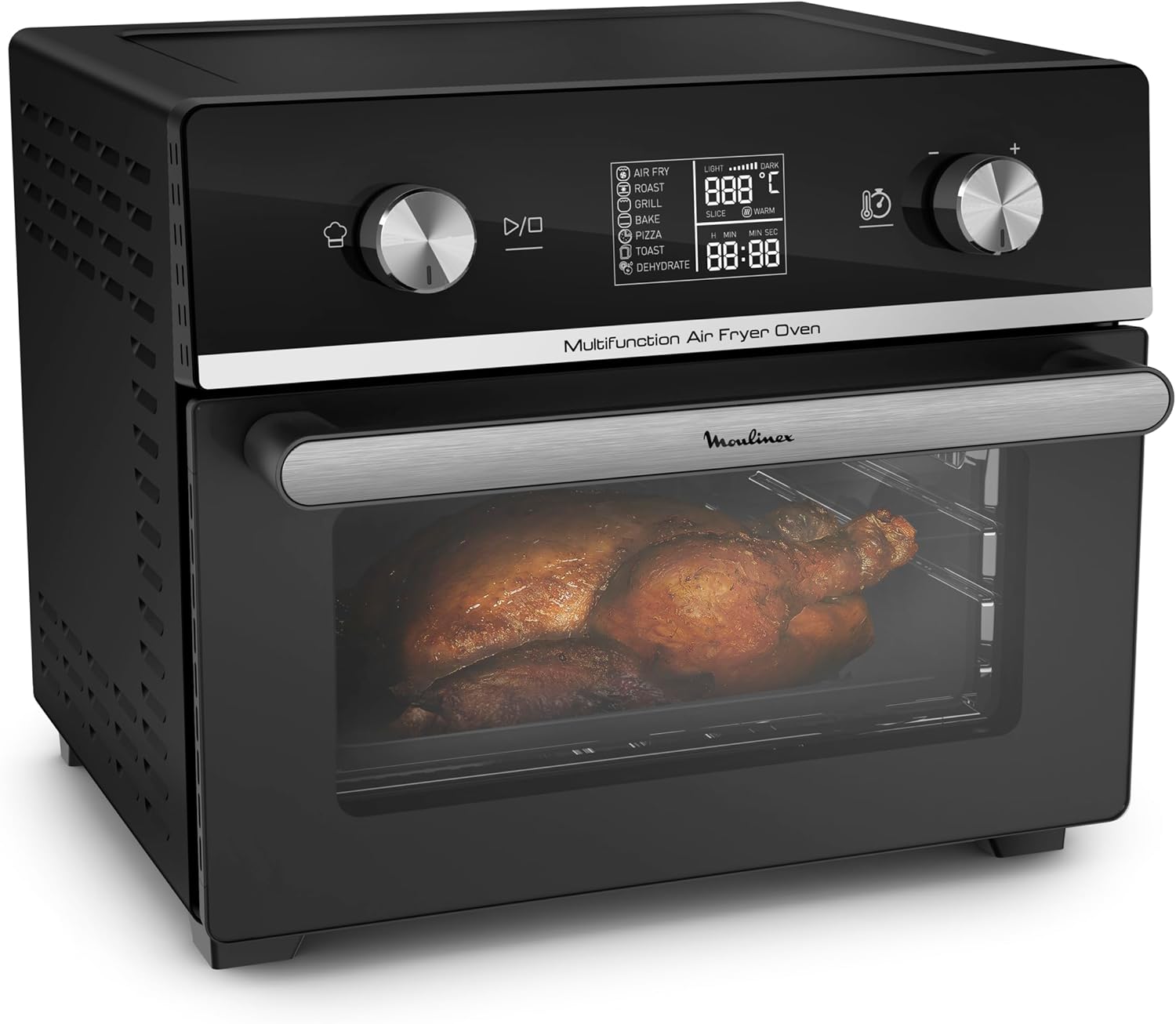 Moulinex Friggitrice ad Aria, 20 Litri, Easy Fry Multifunzione 10in1, Friggitrice senza Olio e Forno Elettrico, 10 Funzioni di Cottura, Capacità 6 Persone, Tecnologia Extra Crisp, AL6058