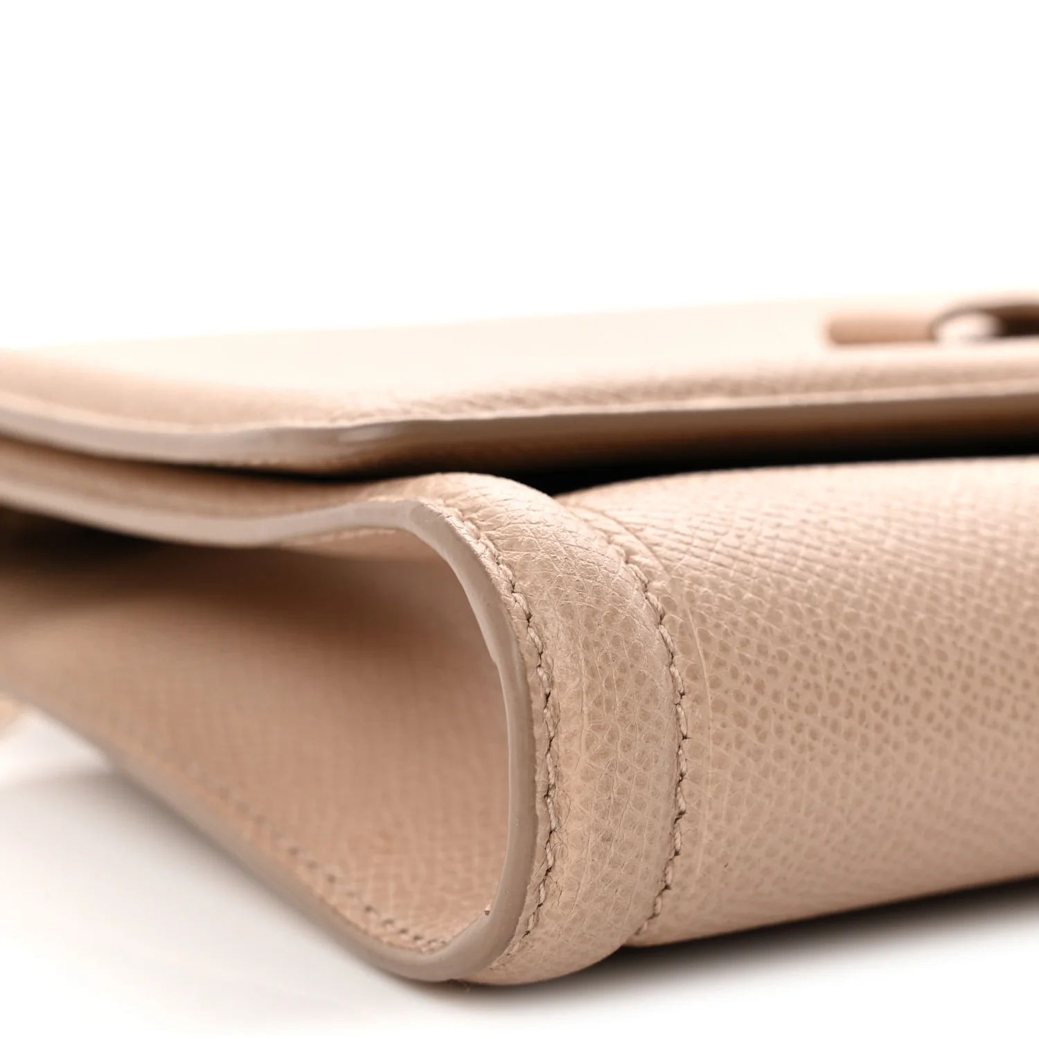 Printed Calfskin Ginny Shoulder Bag Beige - Top Club