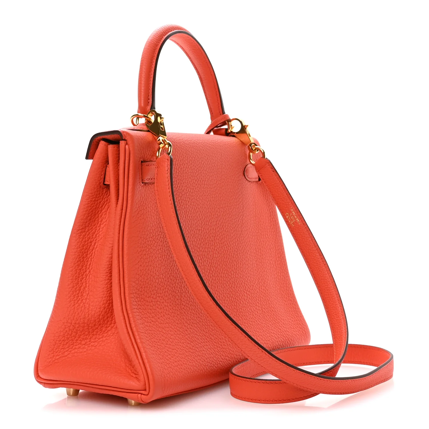 Togo Kelly Retourne 25 Orange Poppy - Top Club