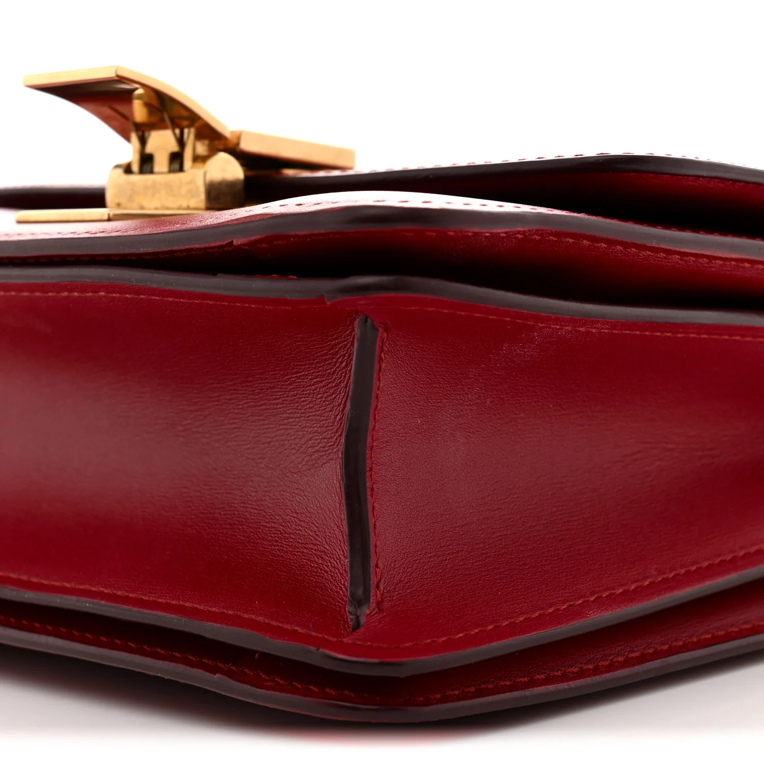 Box Calfskin Small Classic Box Flap Bag Red - Top Club