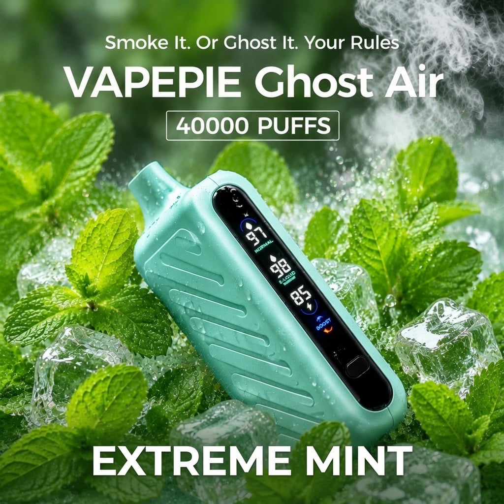 Extrémní máta – VAPEPIE GHOST AIR 40000 Potahů