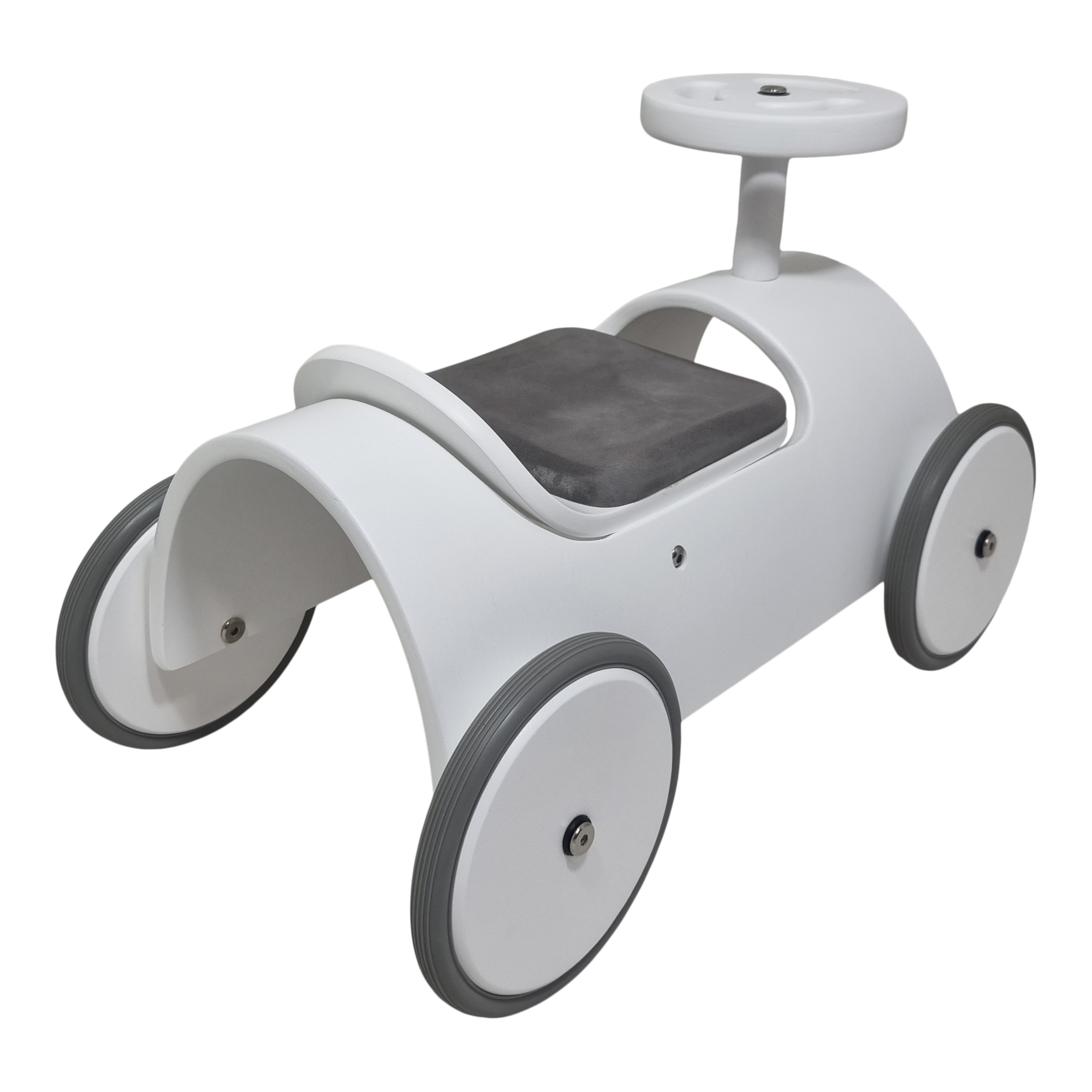 Speelgoed loopauto wit