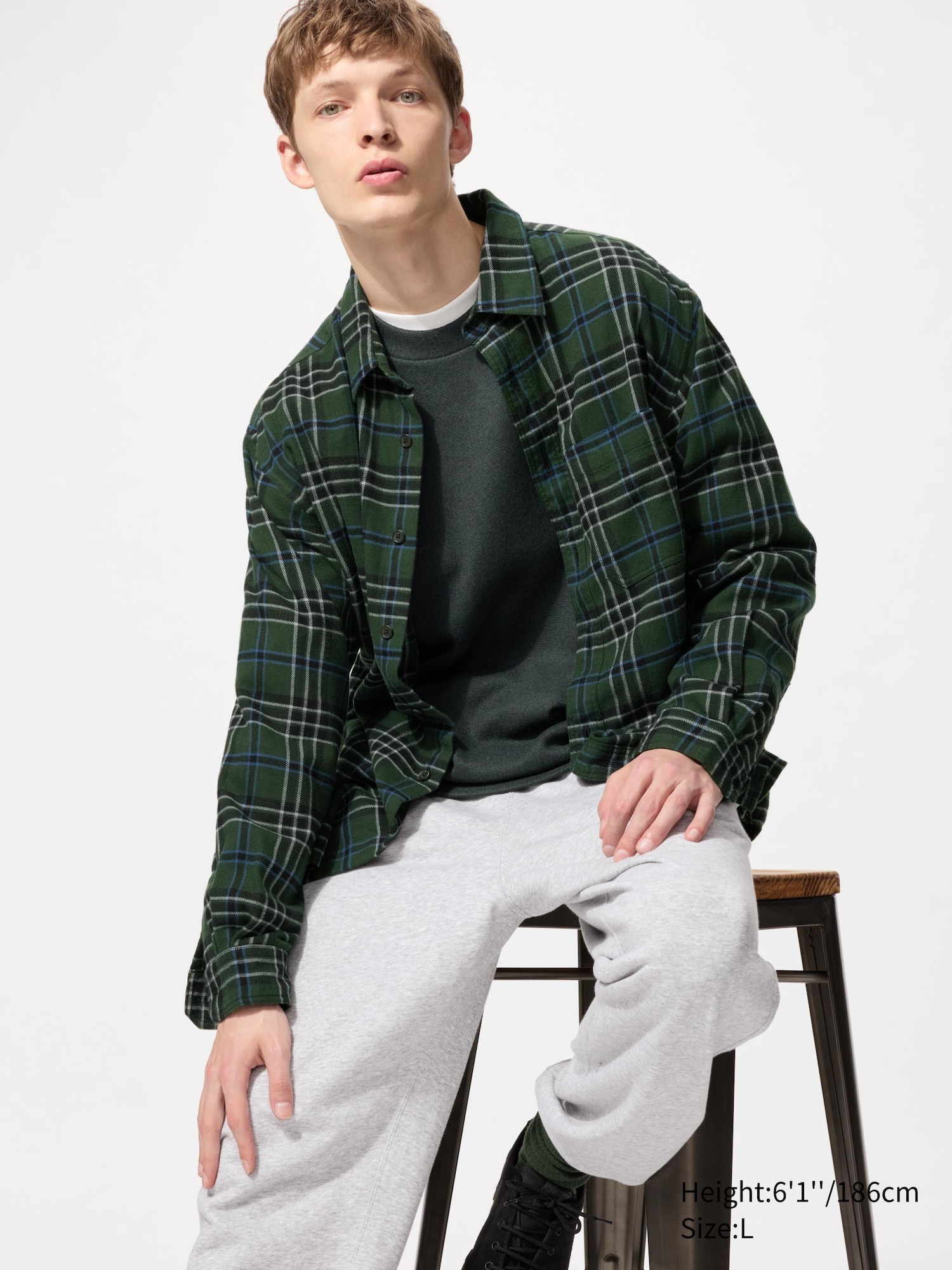 Flannel Checked Long Sleeve Shirt