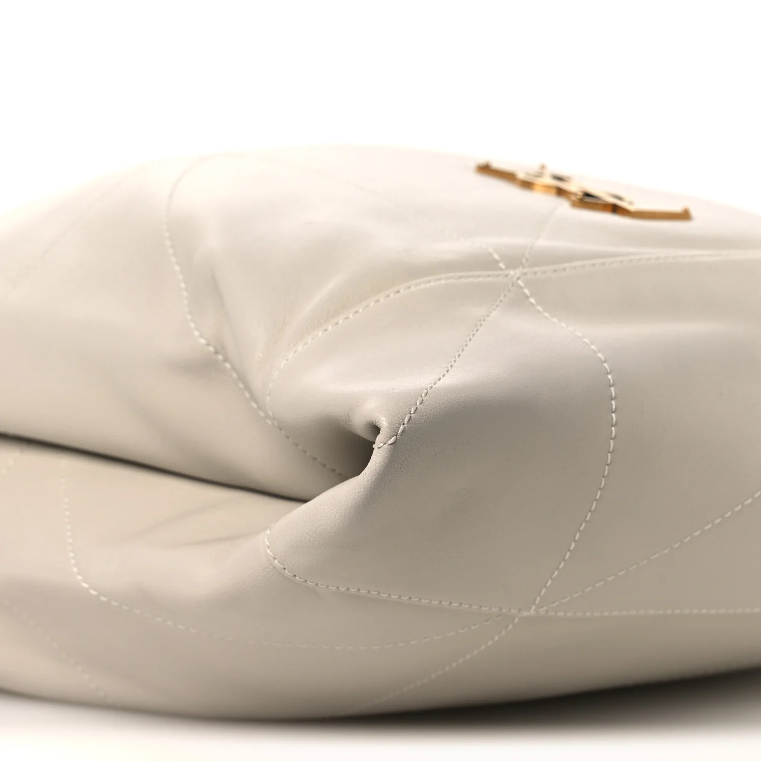 Lambskin Matelasse Monogram Medium Jamie 4.3 Pochon Blanc Vintage - Top Club