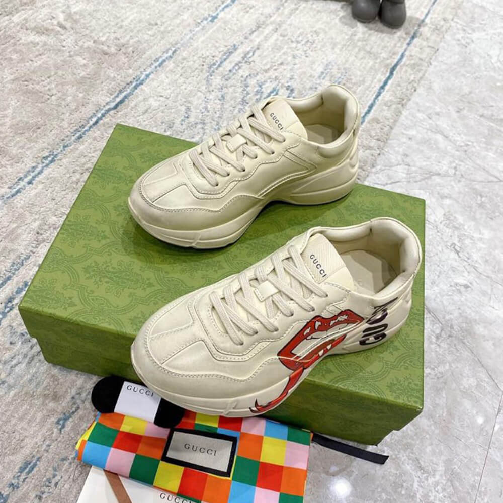 Rhyton sneaker with mouth print - Top Club