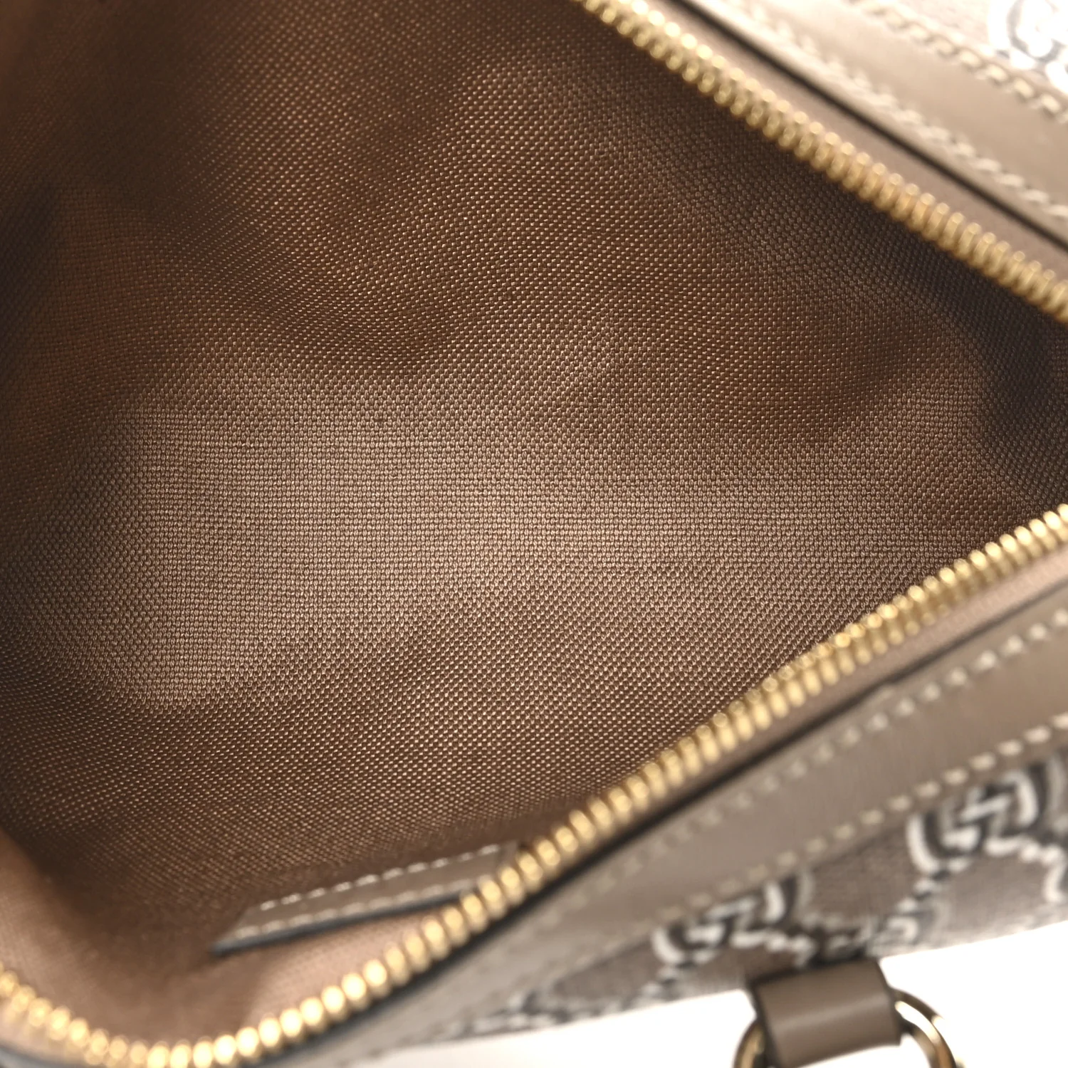 GG Shadow Monogram Ophidia Top Handle Bowler Bag Taupe - Top Club