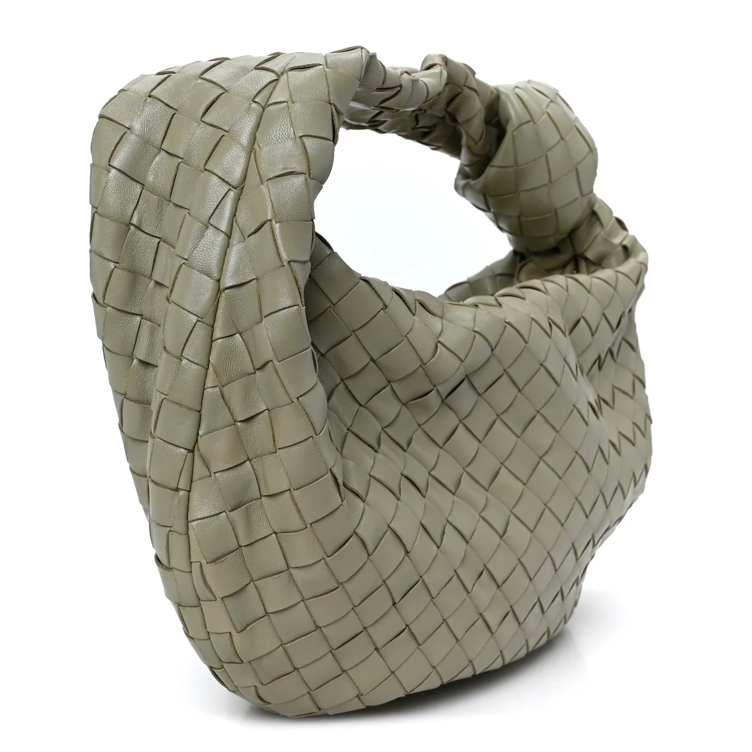 Nappa Intrecciato Teen Jodie Hobo Travertine - Top Club