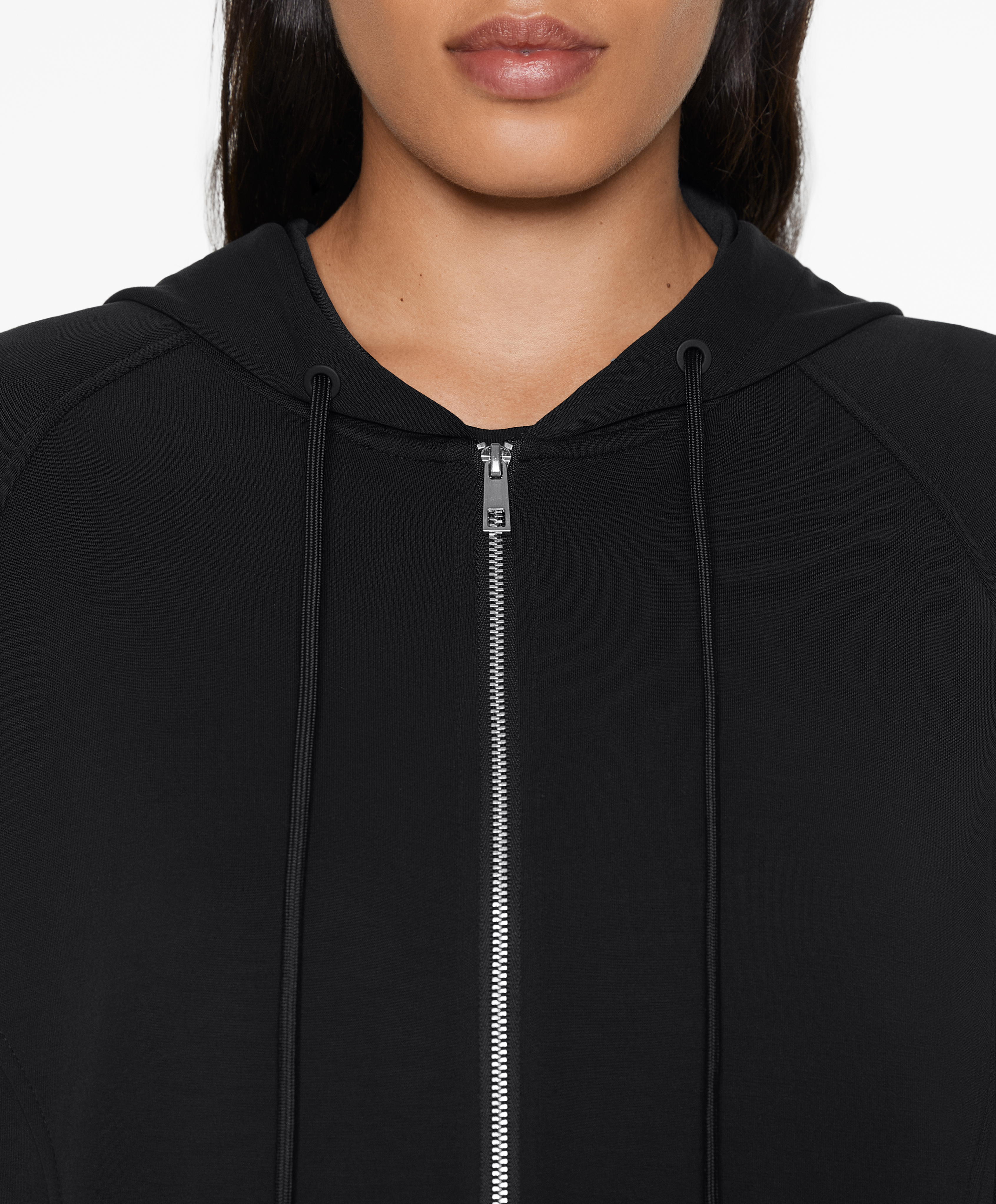 OYSHO Knit hooded jacket with modal