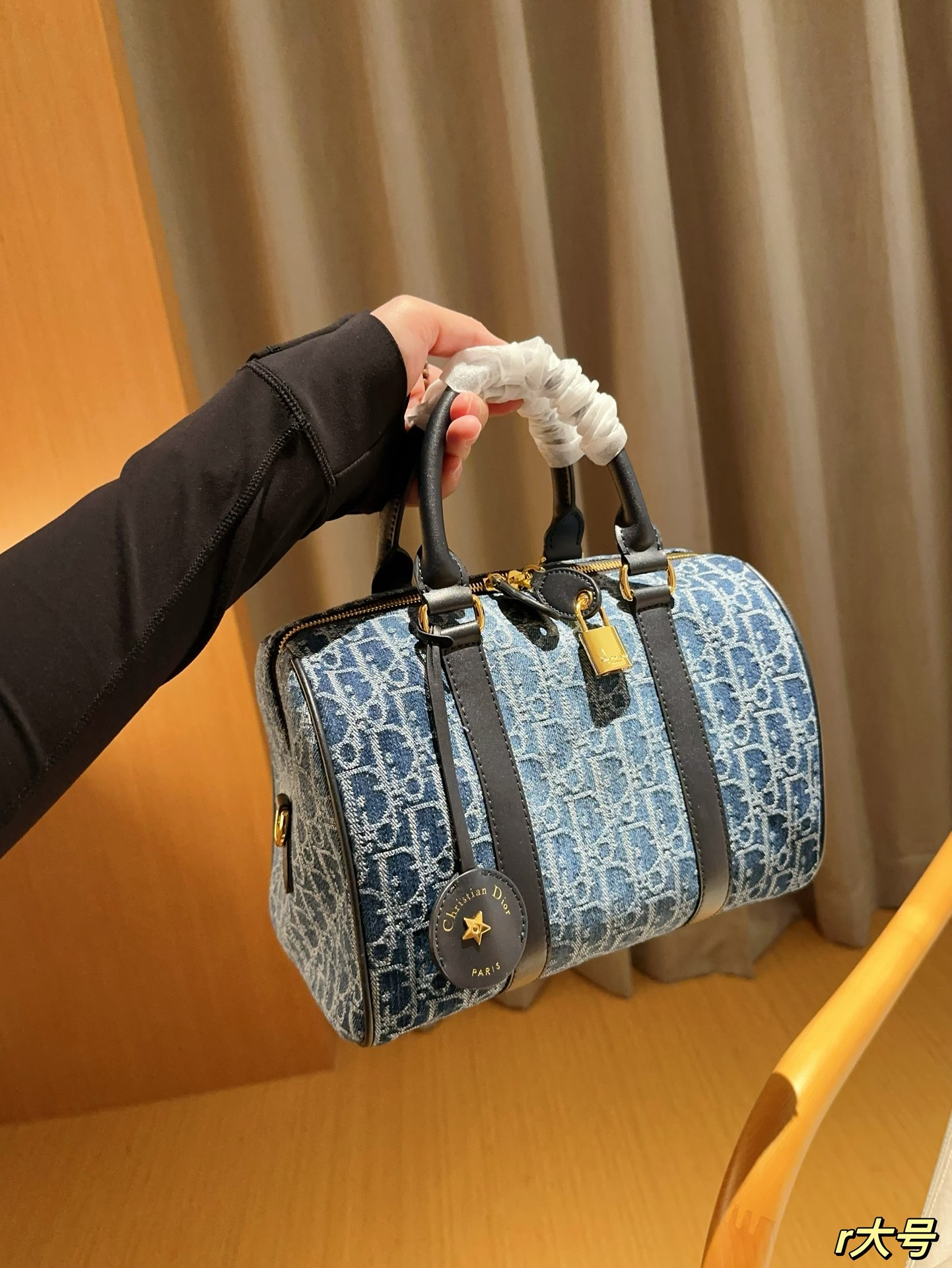 D Groove 20Denim Oblique denim bag - Top Club