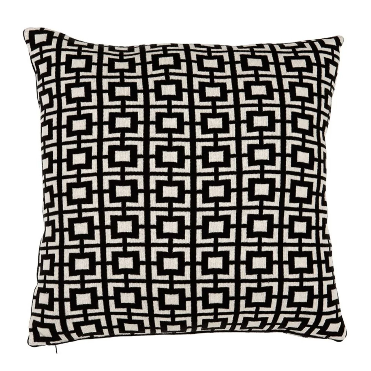 Luxury cushion set of 2 50 x H. 50 cm black / white - living room accessories