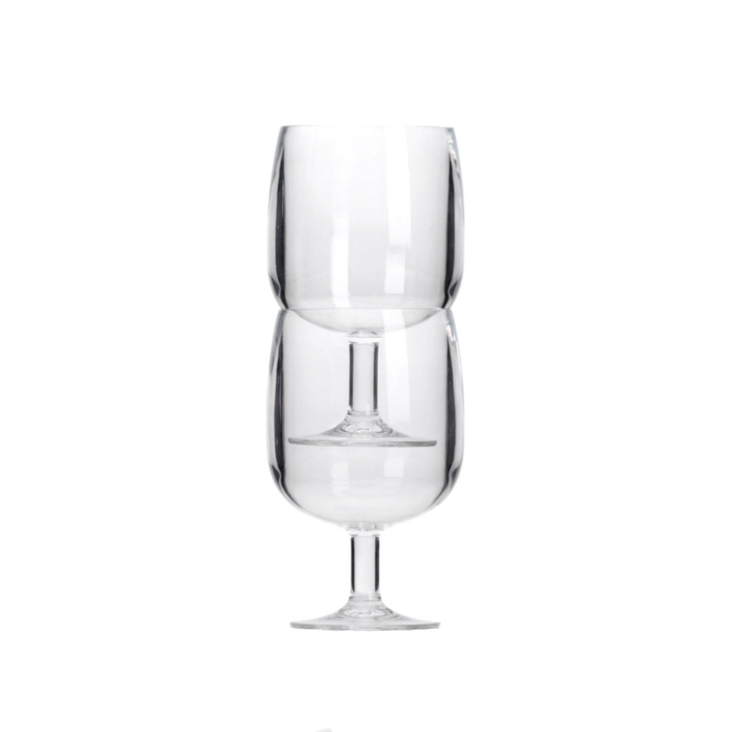 Stapelbaar Wijnglas Polycarbonaat - set van 2