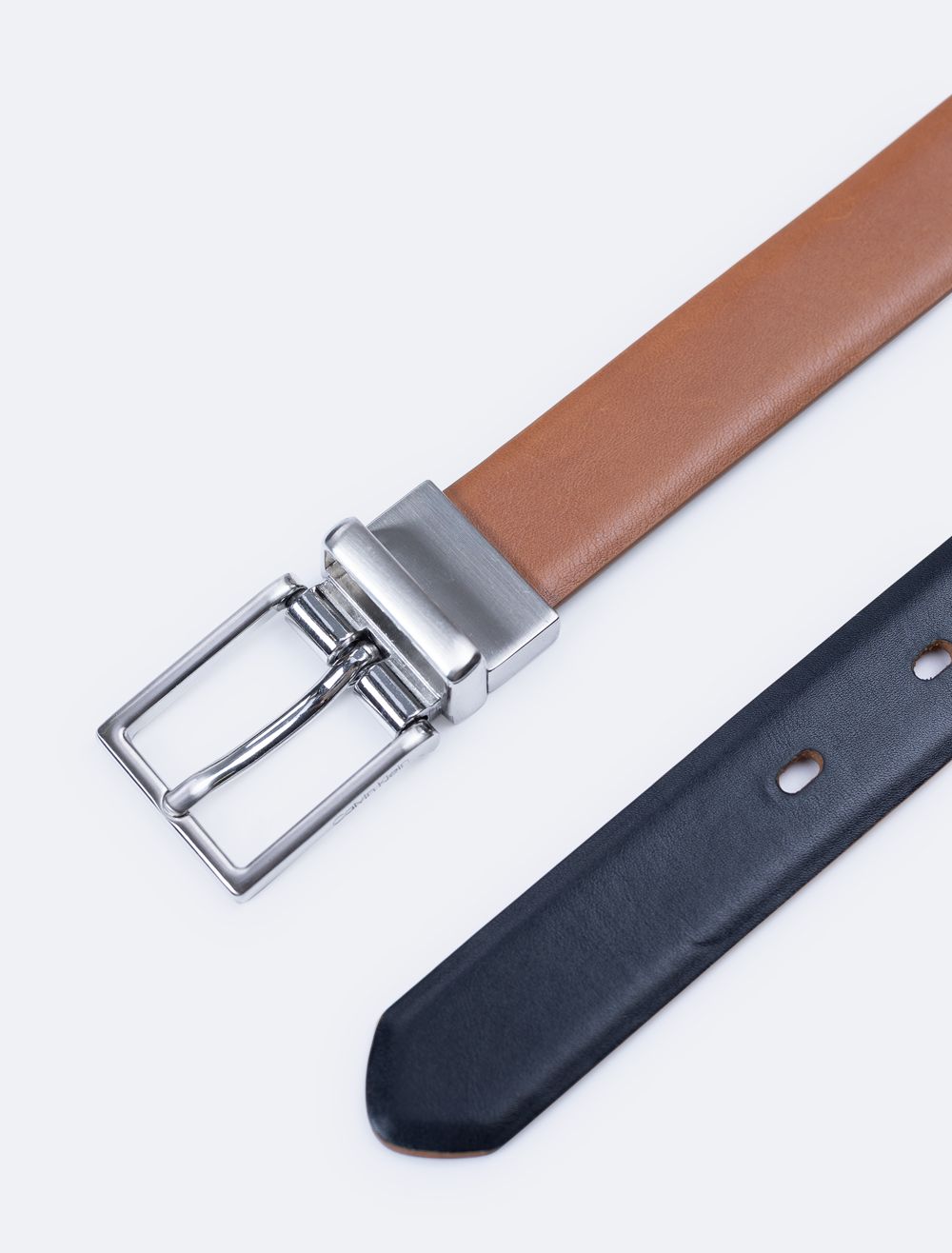 COACH Solid Reversible Harness Buckle Belt