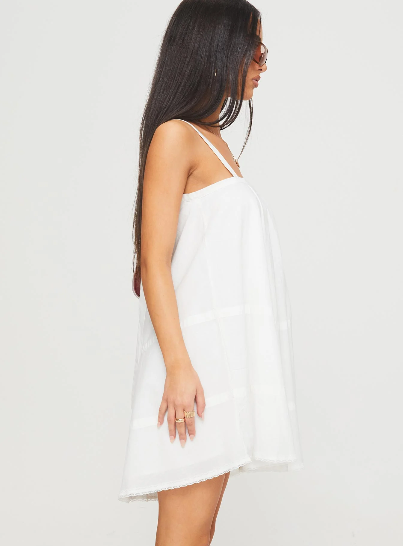 Jubilant Mini Dress White