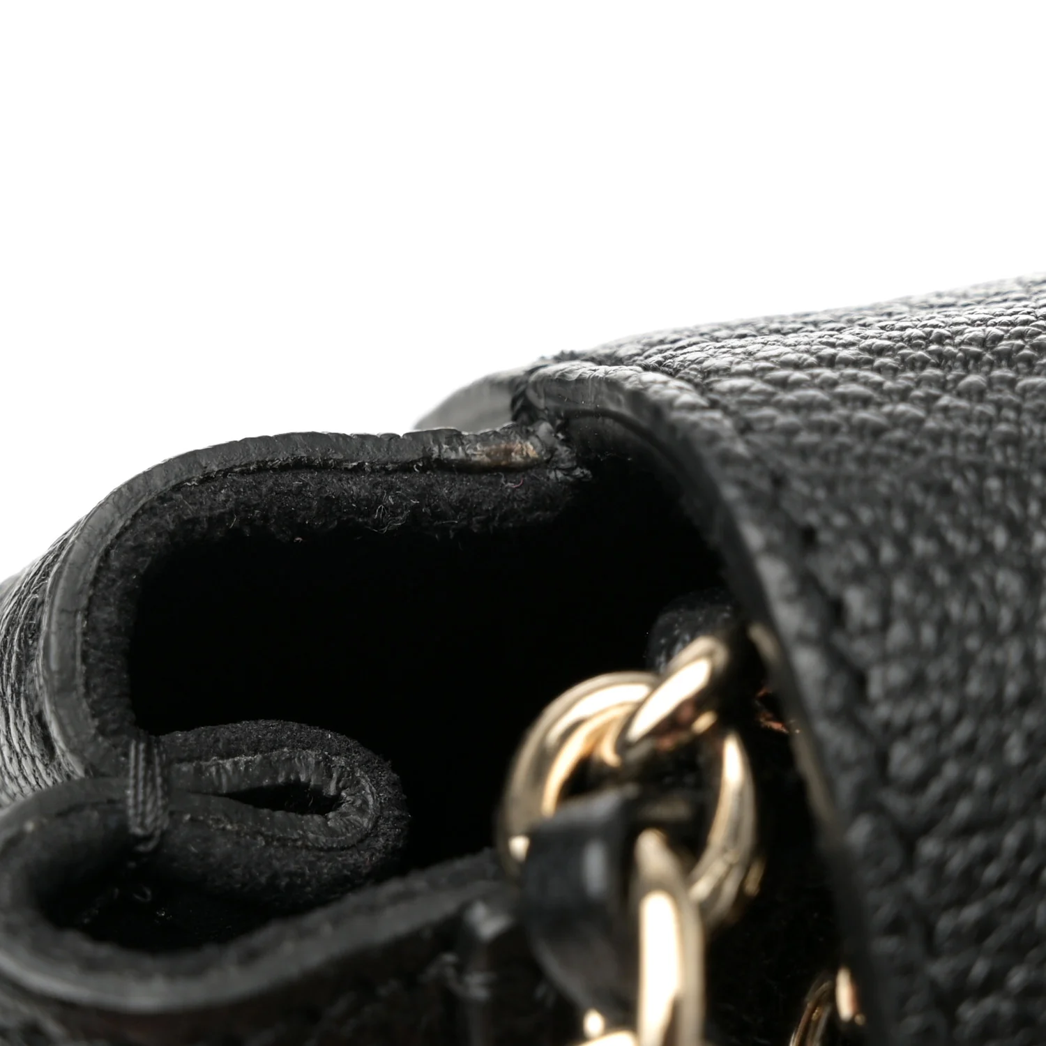 Glossy Goatskin Medium Lily Black - Top Club