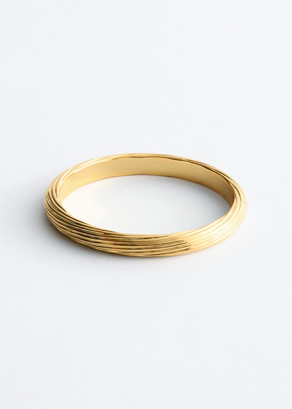 & Other Stories TEXTURED BANGLE BRACELET