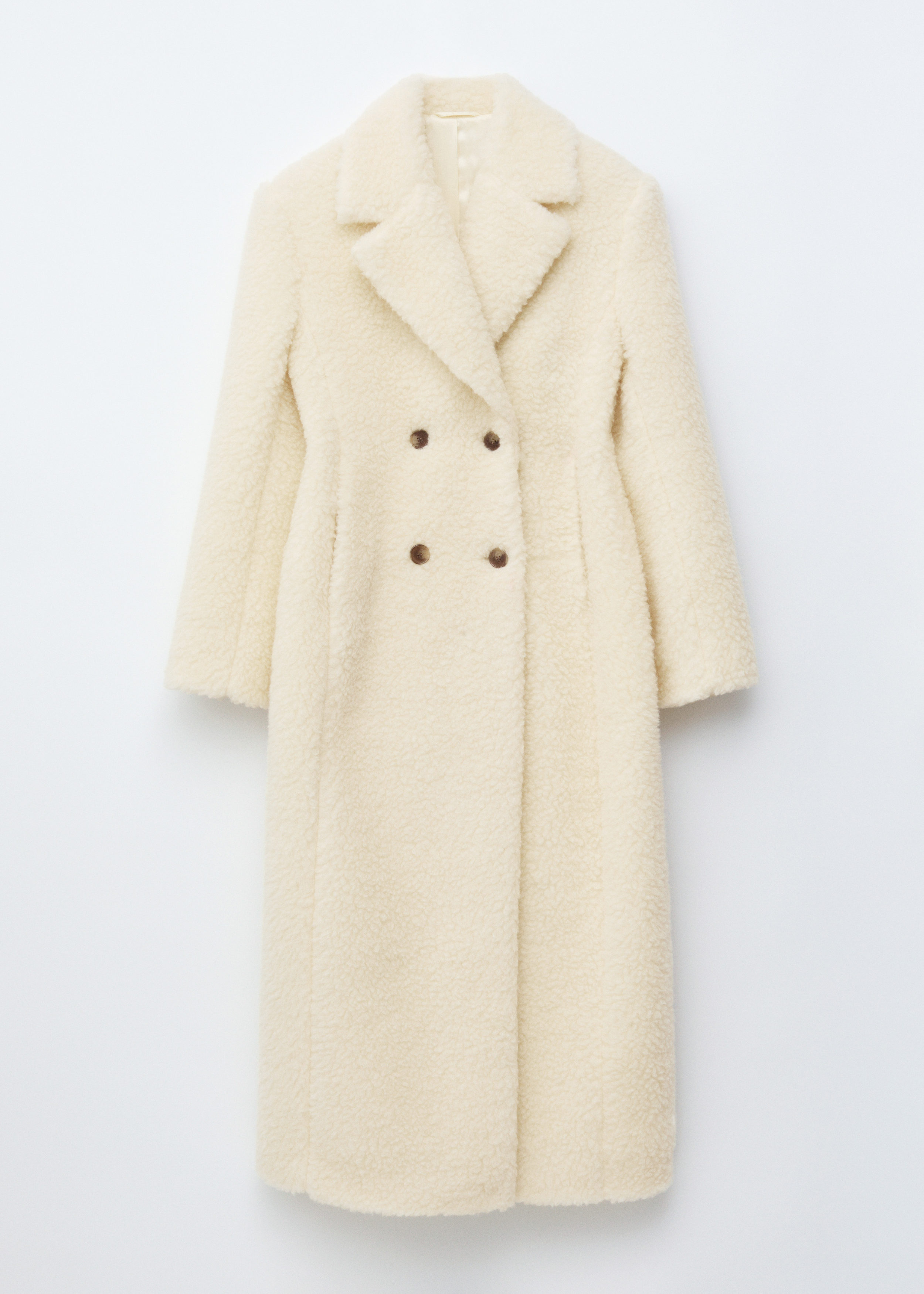 & Other Stories WOOL SHEARLING MAXI COAT