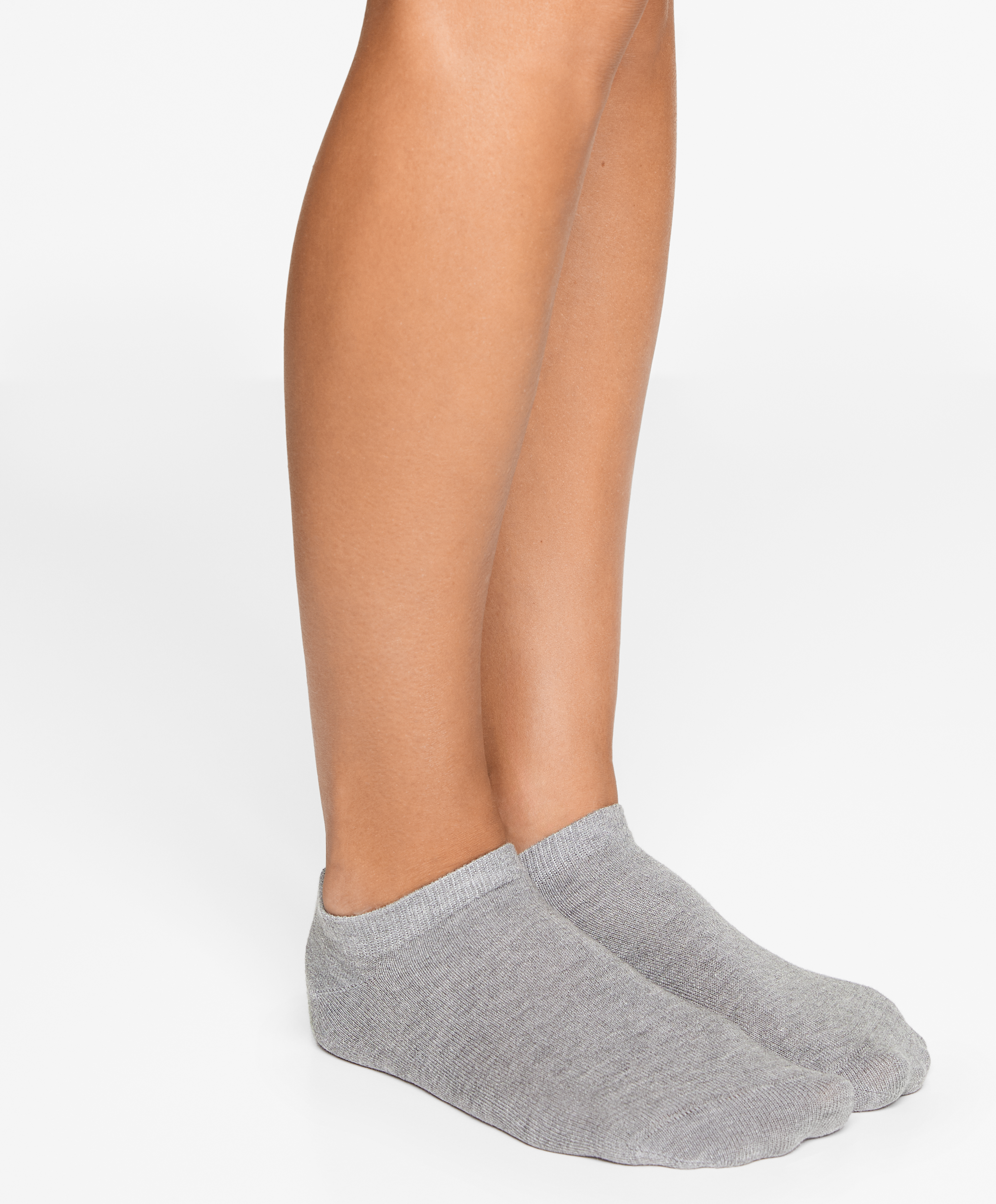 OYSHO 5 pairs of tab cotton blend sports sneaker socks