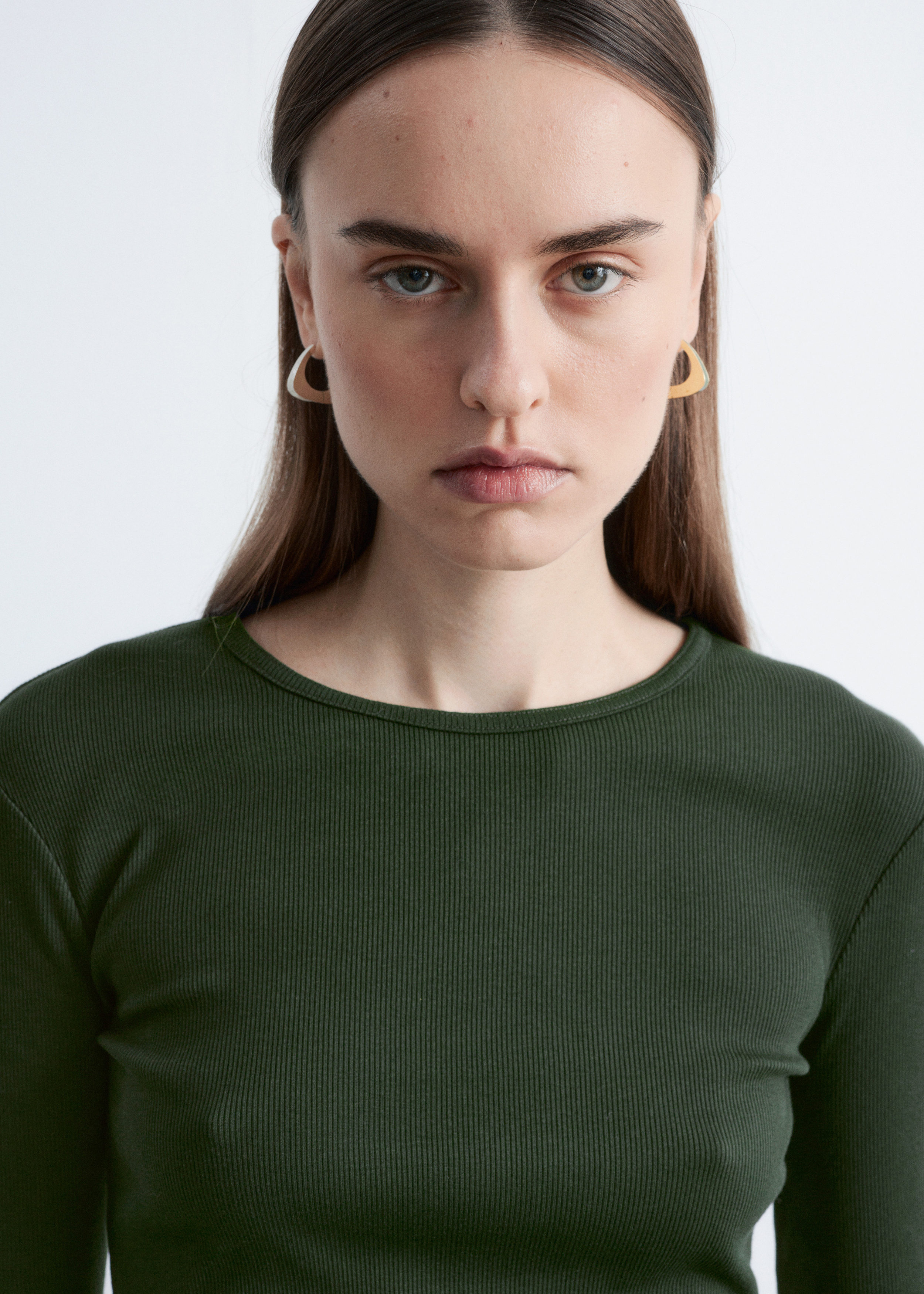& Other Stories RIBBED LONG-SLEEVE TOP
