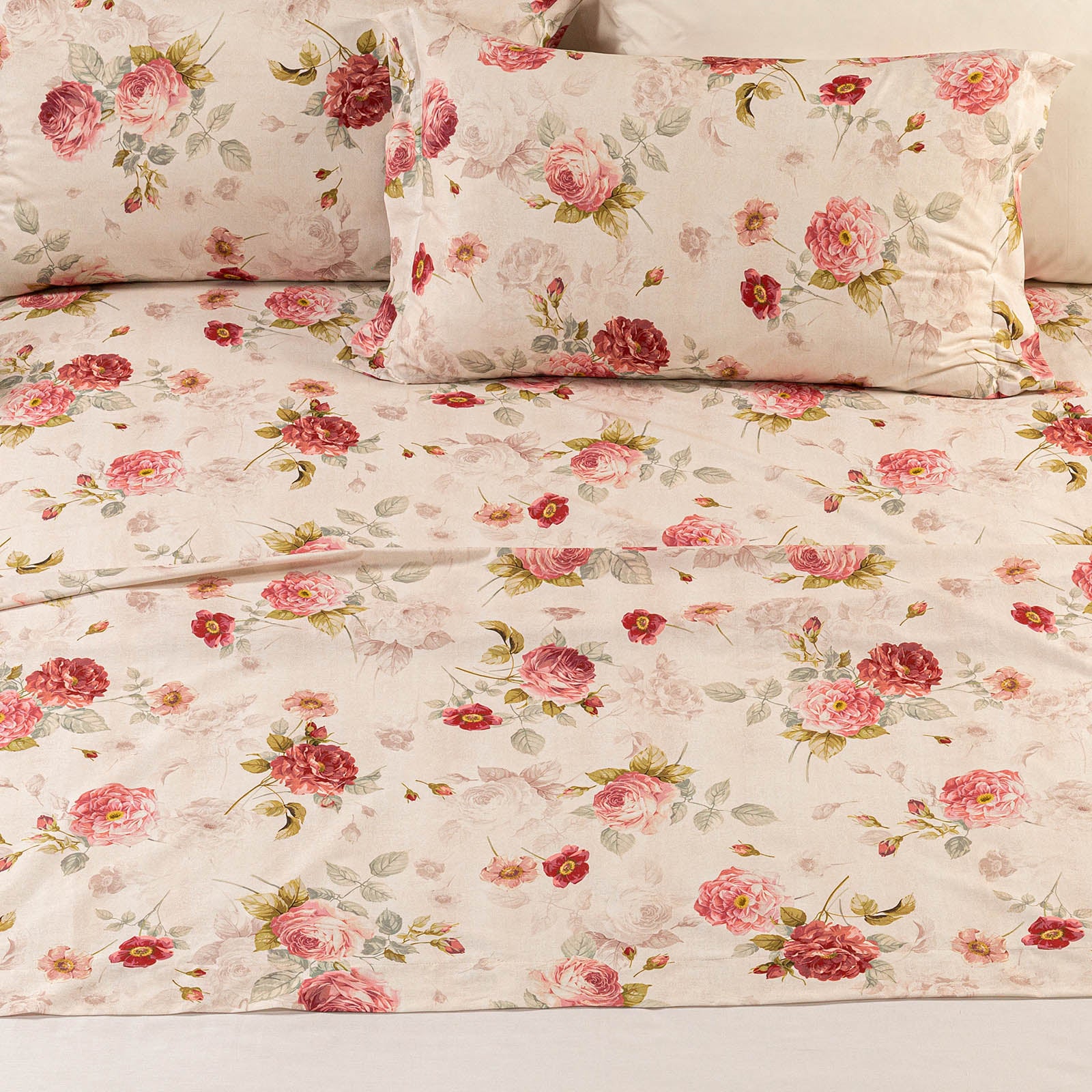 Complete Edenrose cotton sheets single caleffi