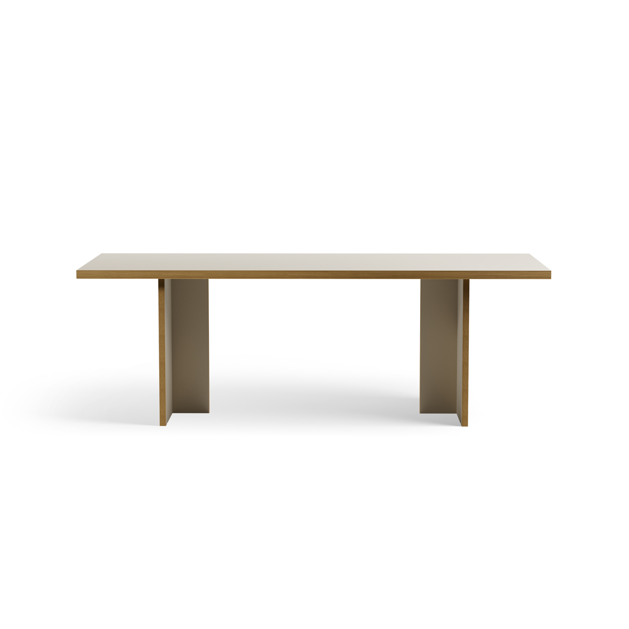 Eettafel Rectangular 220x90 cm cream