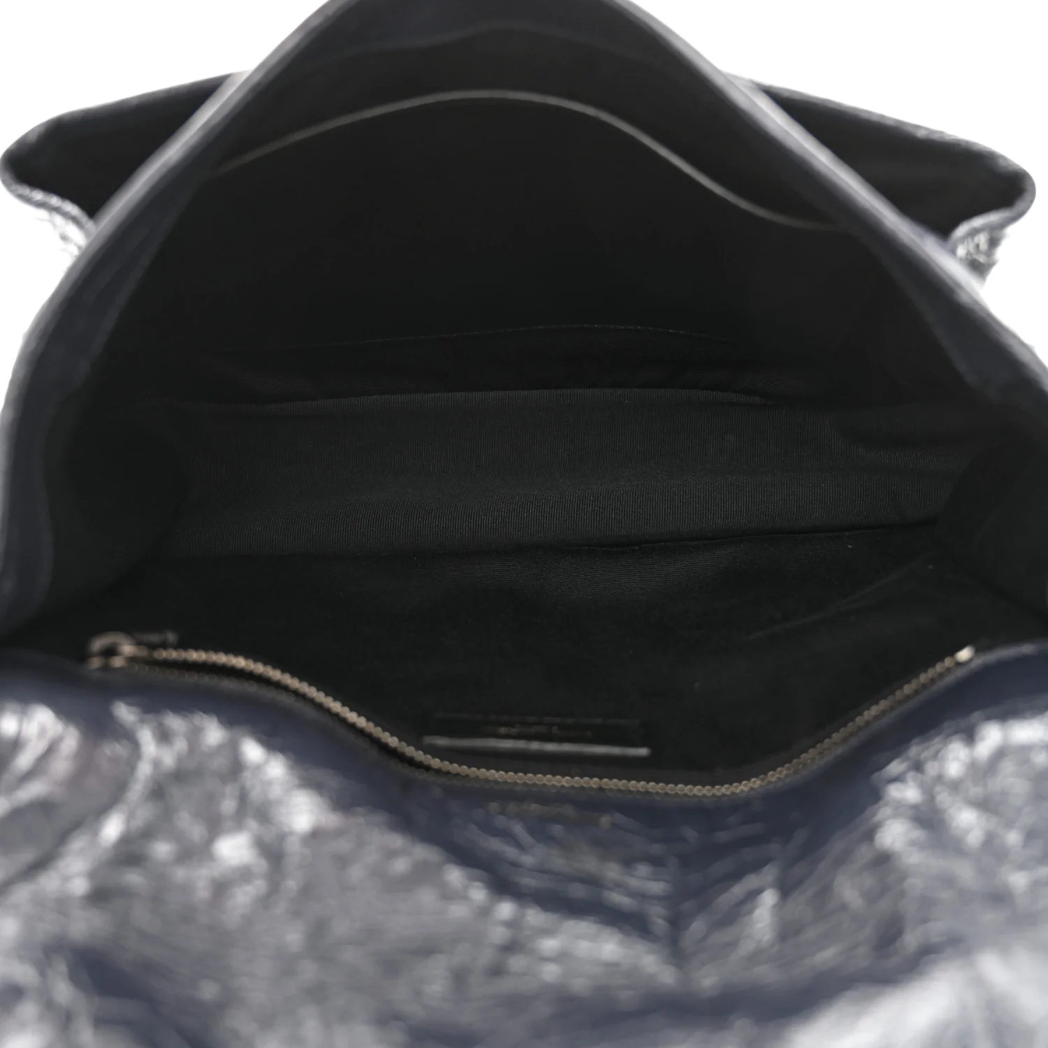 Crinkled Calfskin Matelasse Monogram Medium Niki Chain Satchel Deep Marine - Top Club