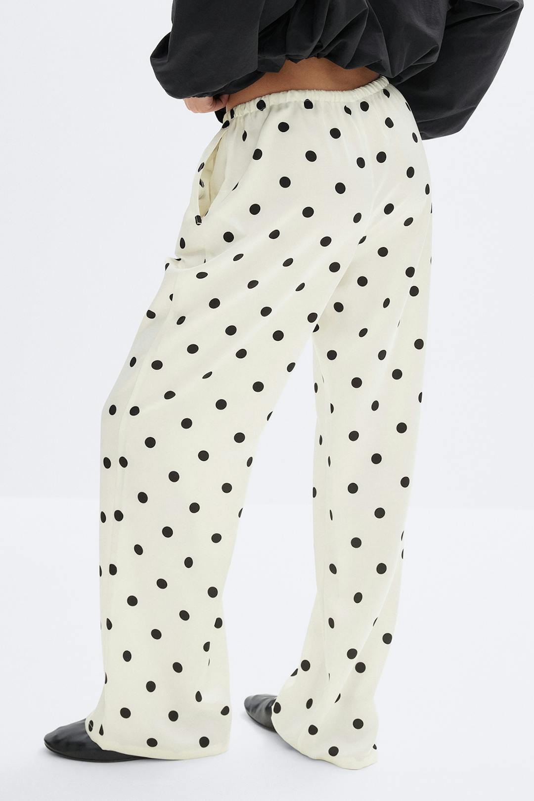 Gina Tricot drawstring satin trousers