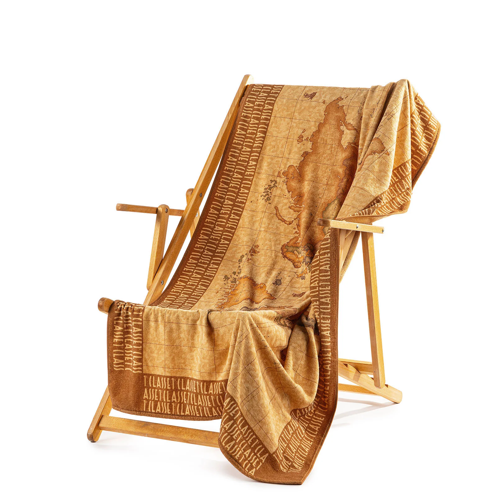 Telo Mare In Cotone Geo Classic Map Cm. 100X180 Unica Alviero Martini 1A Classe