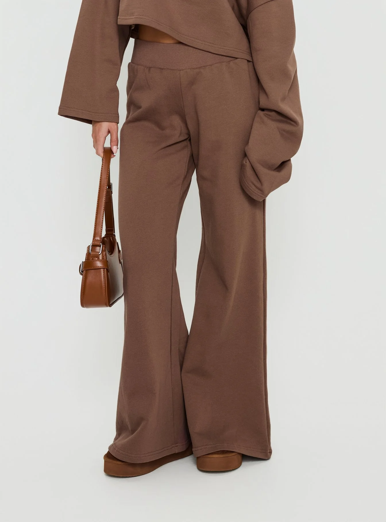 Peaks Flared Track Pants Cocoa