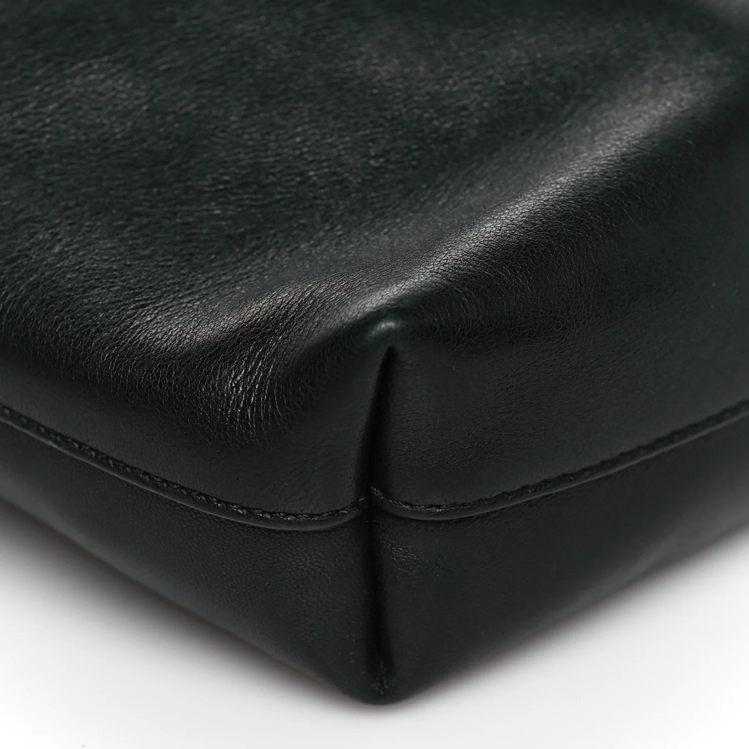 Lambskin Pochon Shoulder Bag Black - Top Club