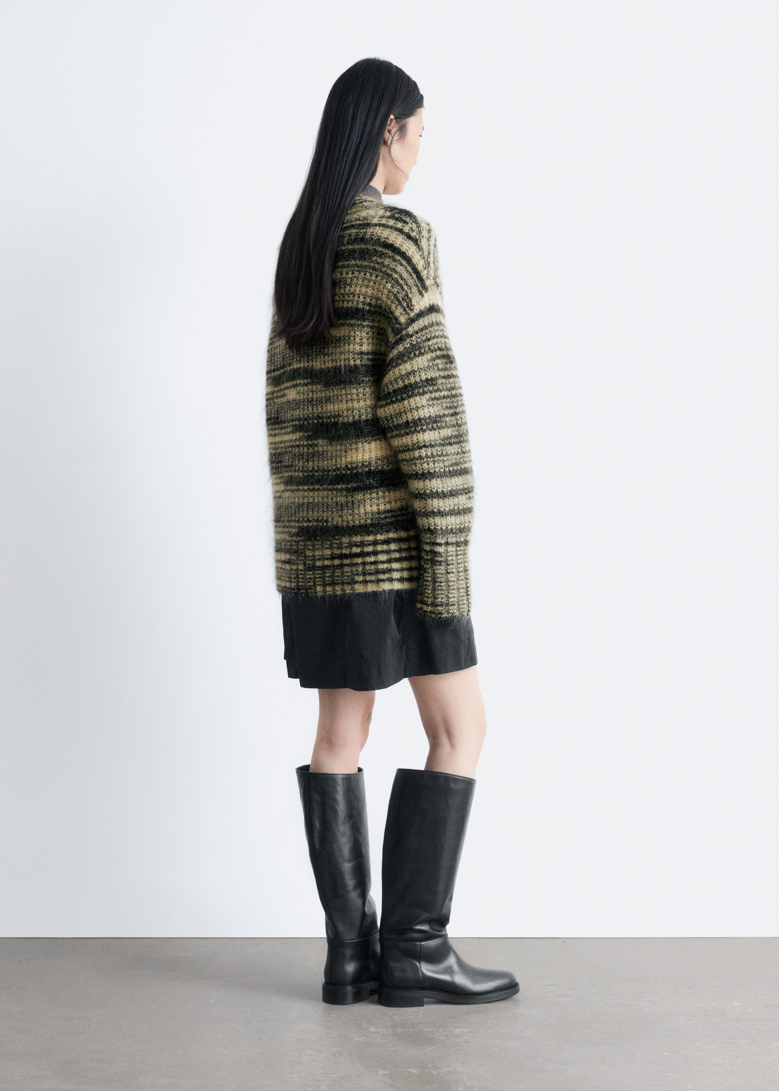 & Other Stories MOHAIR-BLEND V-NECK JUMPER