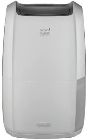 Tasciugo AriaDry DDSX225 Deumidificatore Elimina l'umidità, Antimuffa, Asciugabiancheria, Purificatore d'aria, 25L/giorno, Comandi Elettronici, Pratiche Ruote e Maniglie, TIMER, Bianco
