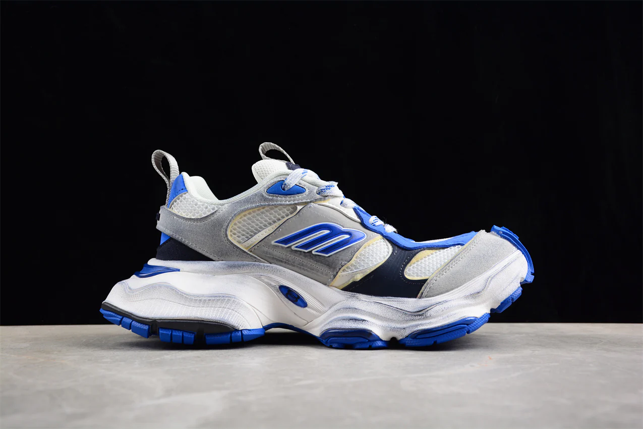 Balenciaga Cargo Sneakers in Grey/White/Blue - Sneaker Replica Workshop